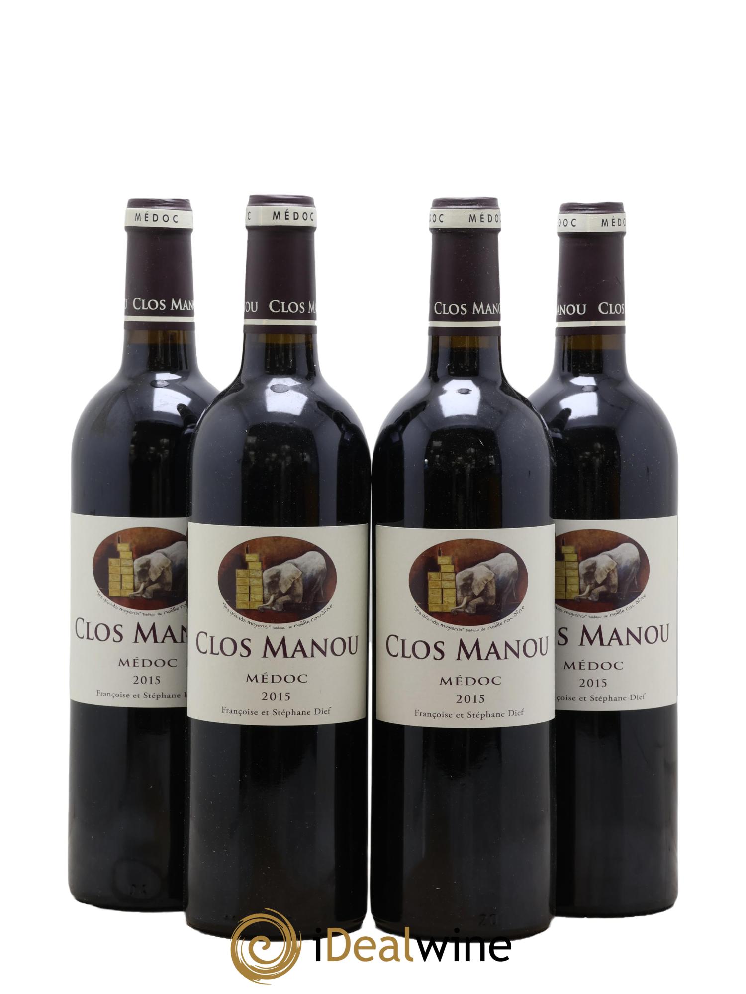 Clos Manou 2015 - Lot de 4 bouteilles - 0