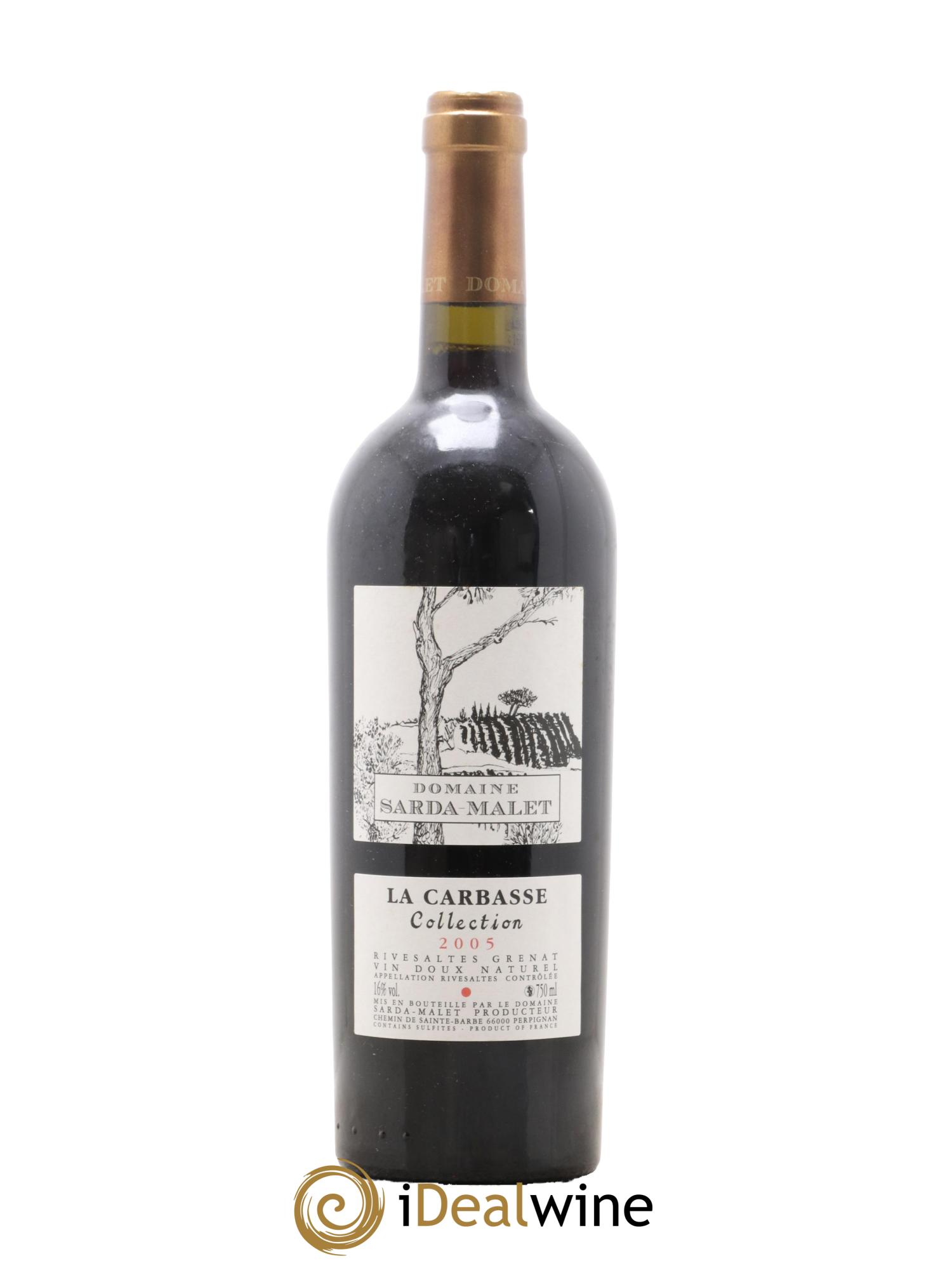 Rivesaltes La Carbasse Collection Domaine Sarda Malet 2005 - Posten von 1 Flasche - 0
