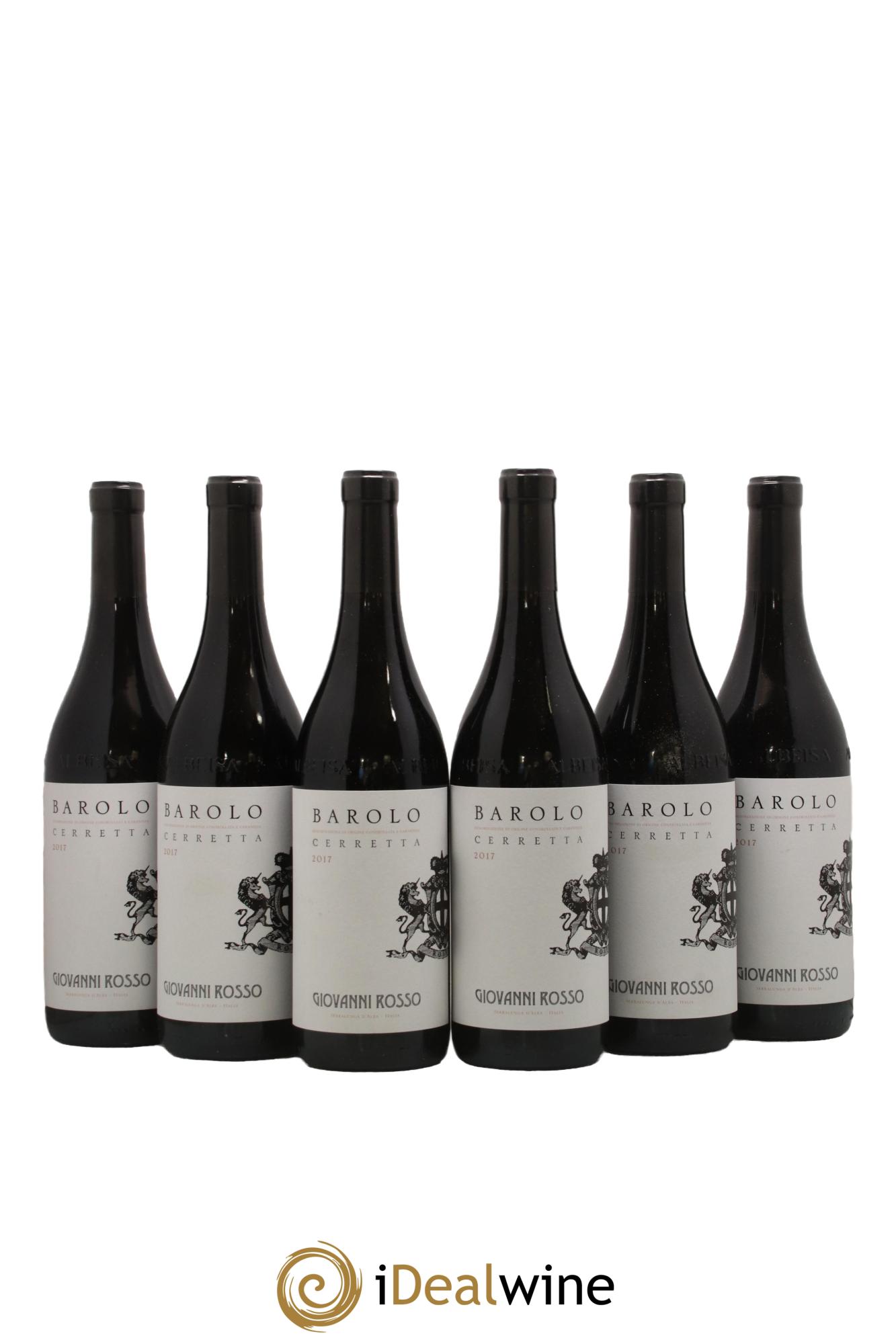 Barolo DOCG Cerretta Giovanni Rosso 2017 - Lot de 6 bouteilles - 0