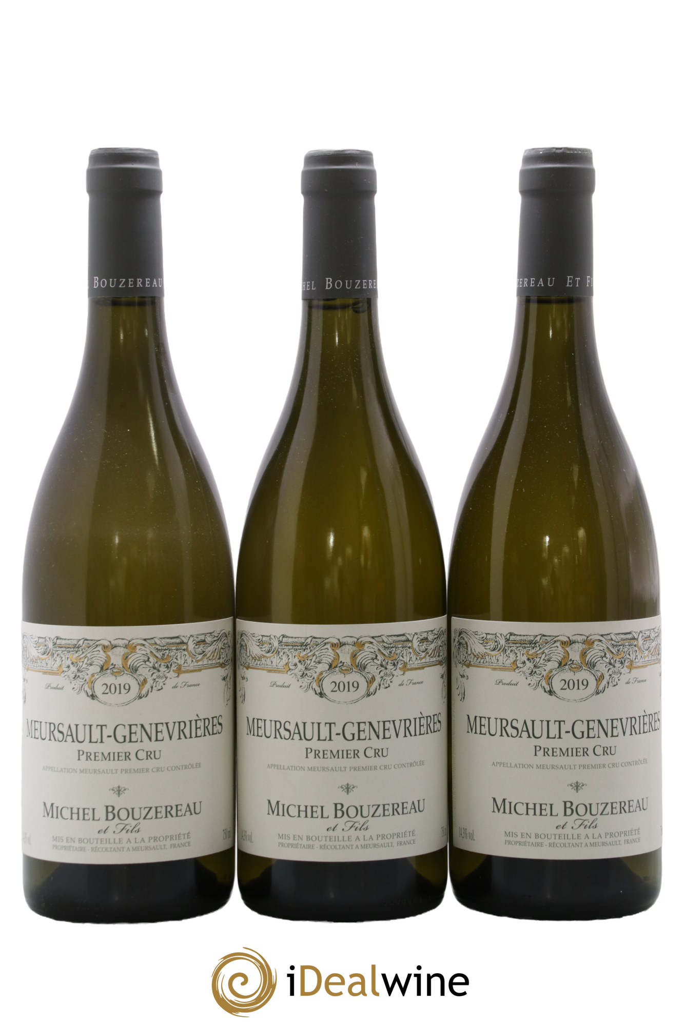 Meursault 1er Cru Les Genevrières Michel Bouzereau et Fils (Domaine) 2019 - Lot de 3 bouteilles - 0