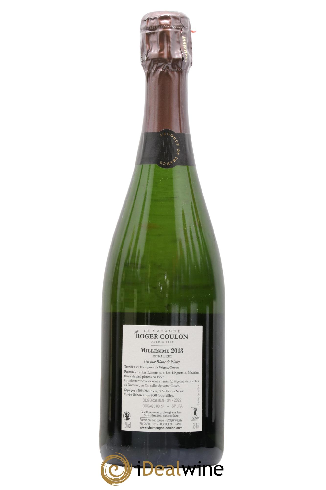 Franc de Pied Blanc de Noirs Extra-Brut Roger Coulon 2013 - Lot de 1 bouteille - 1