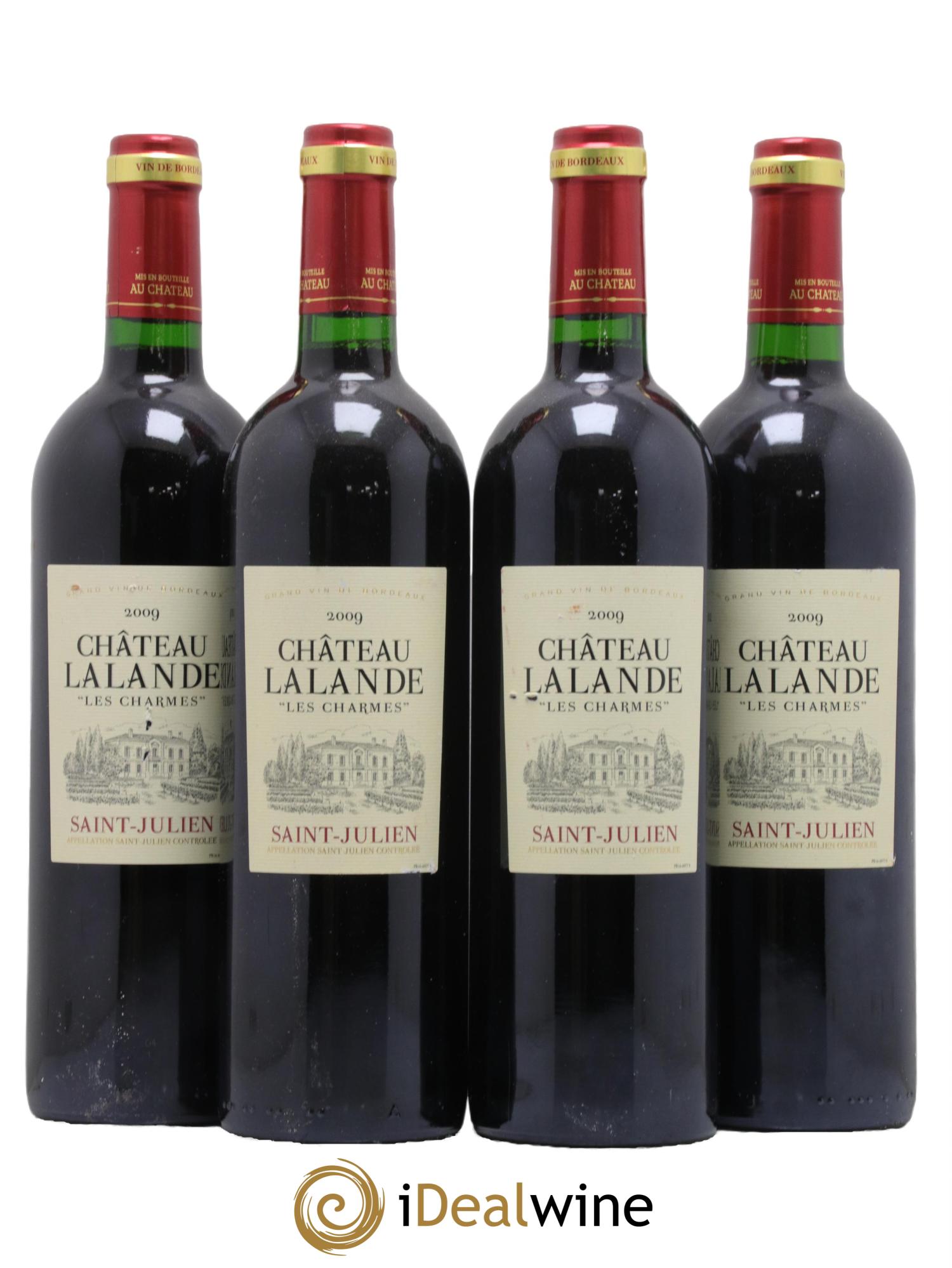 Saint-Julien Chateau Lalande Les Charmes 2009 - Lot de 4 bouteilles - 0