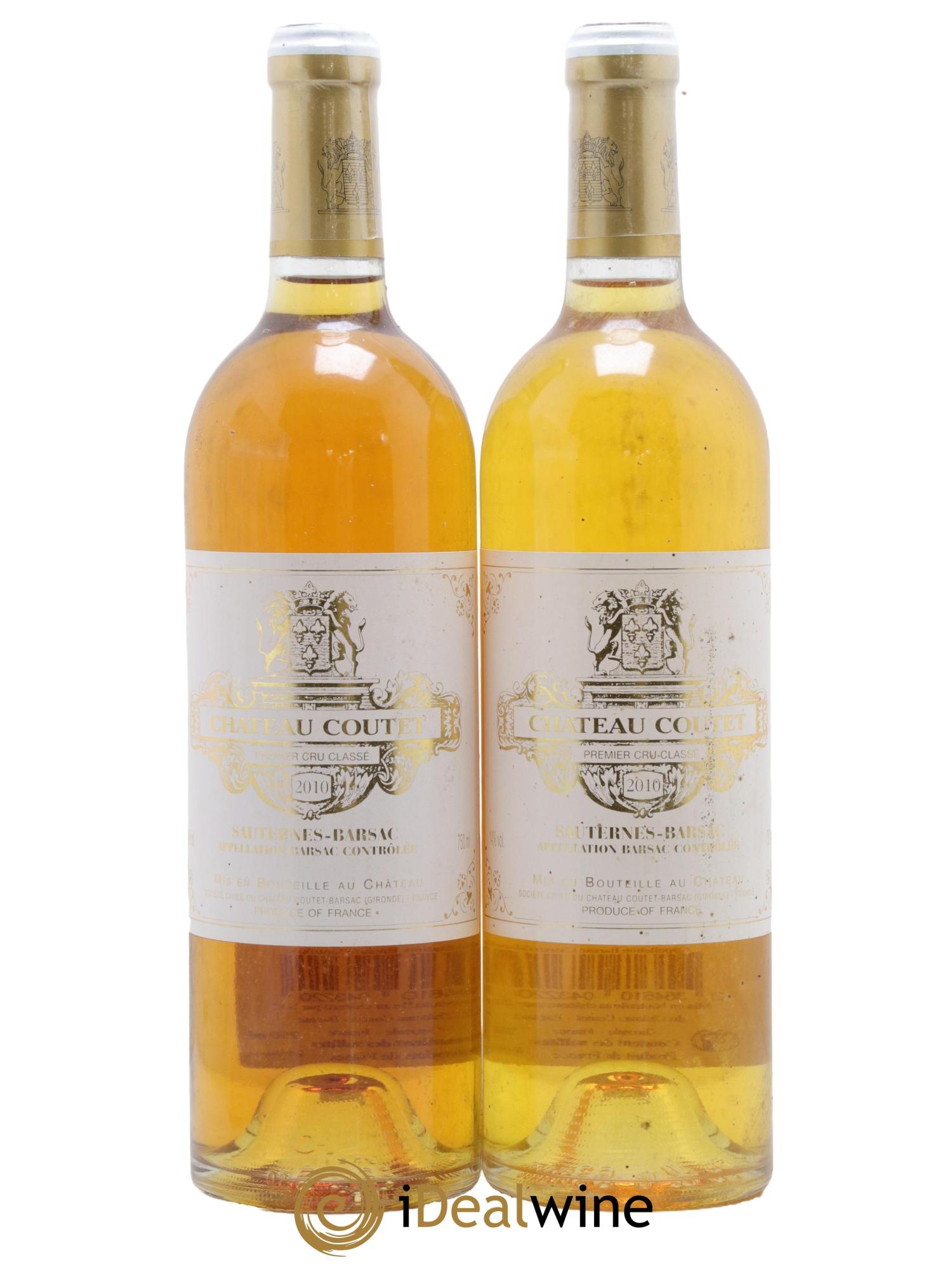 Château Coutet 1er Grand Cru Classé 2010 - Lot of 2 bottles - 0