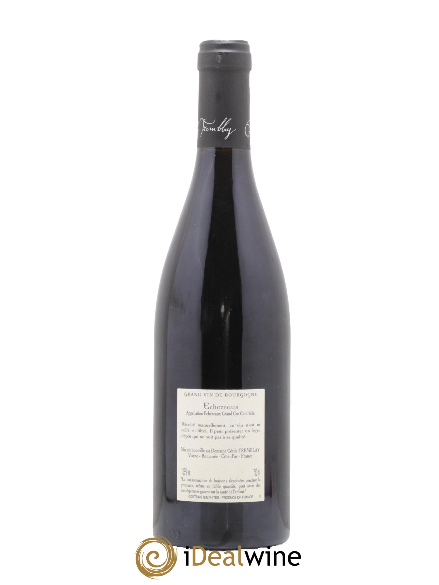 Echezeaux Grand Cru du dessus Cécile Tremblay 2020 - Lot de 1 bouteille - 1