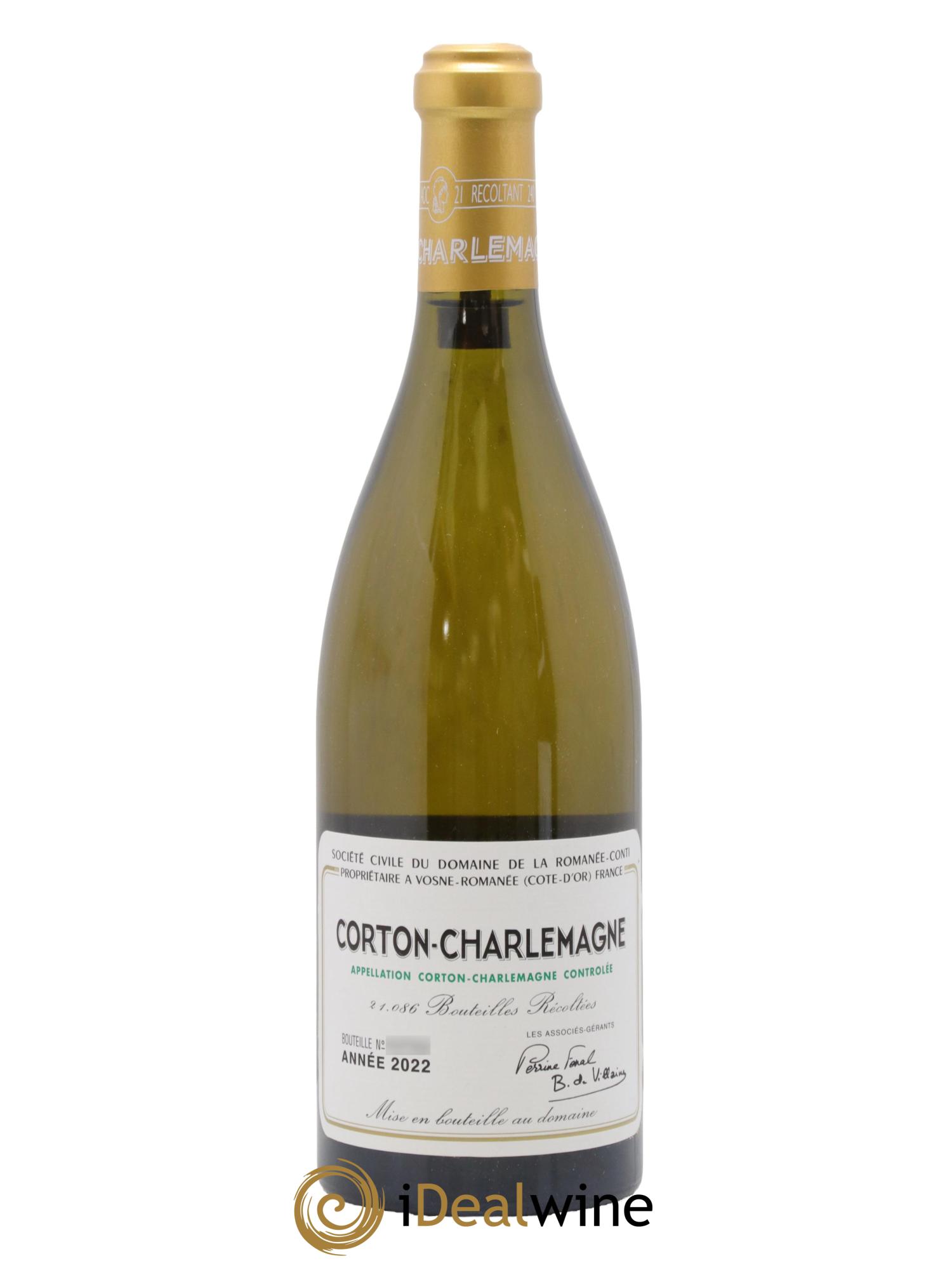Corton-Charlemagne Grand Cru Domaine de la Romanée-Conti 2022 - Lot de 1 bouteille - 0