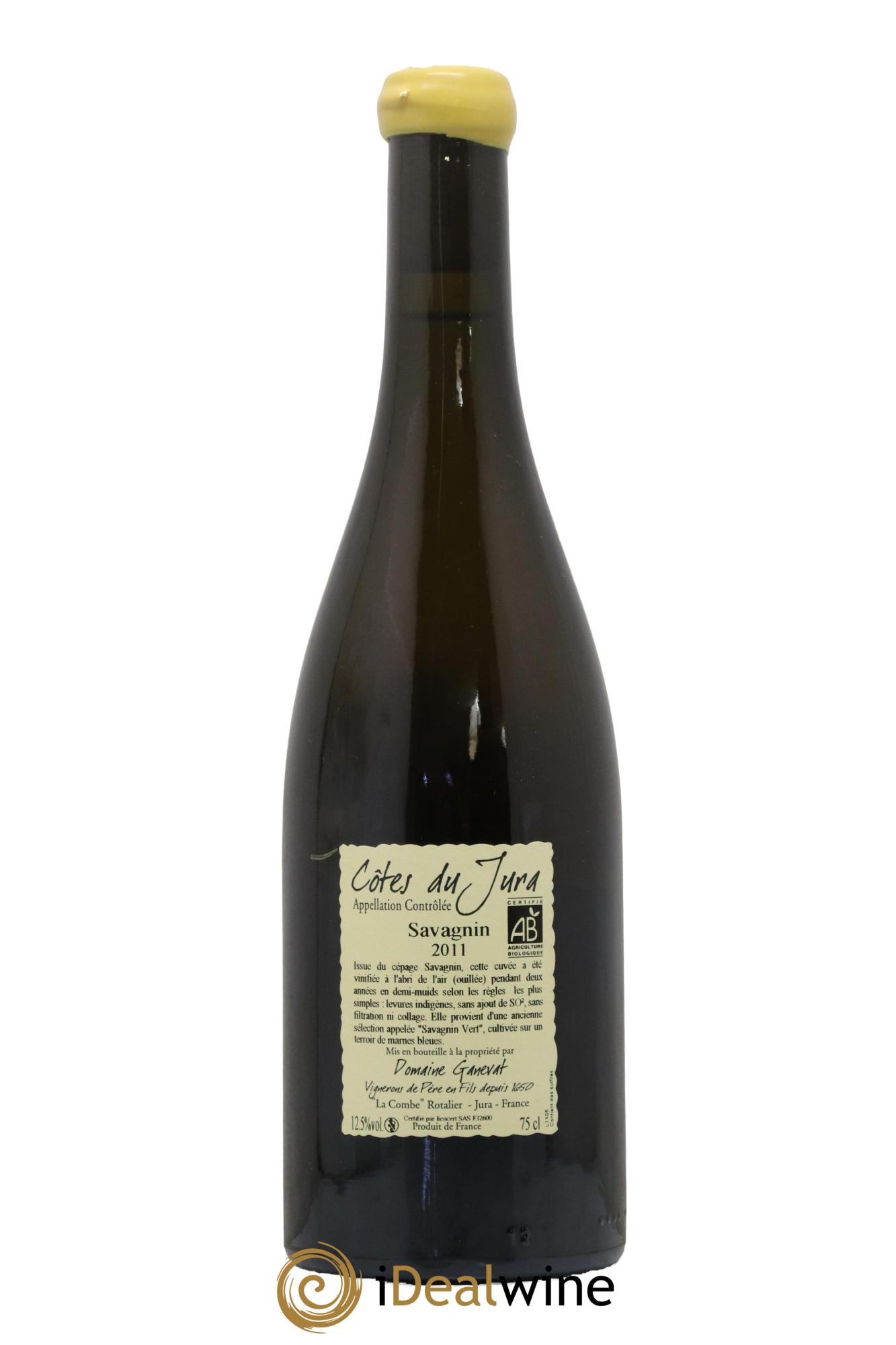 Côtes du Jura Les Chalasses Marnes Bleues Jean-François Ganevat (Domaine) 2011 - Lot of 1 bottle - 1