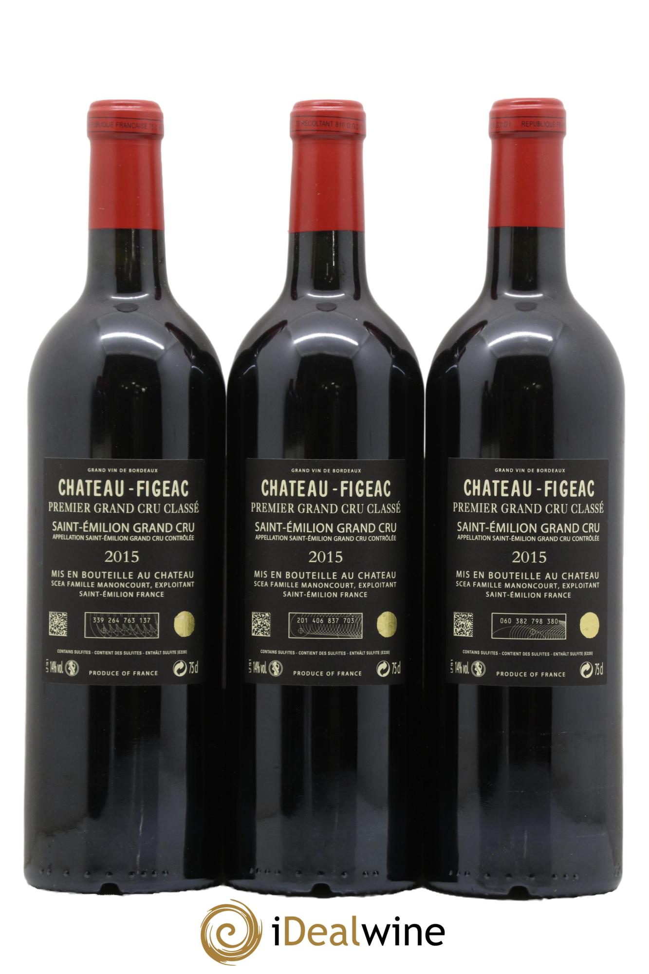Château Figeac 1er Grand Cru Classé A 2015 - Lotto di 6 bottiglie - 2