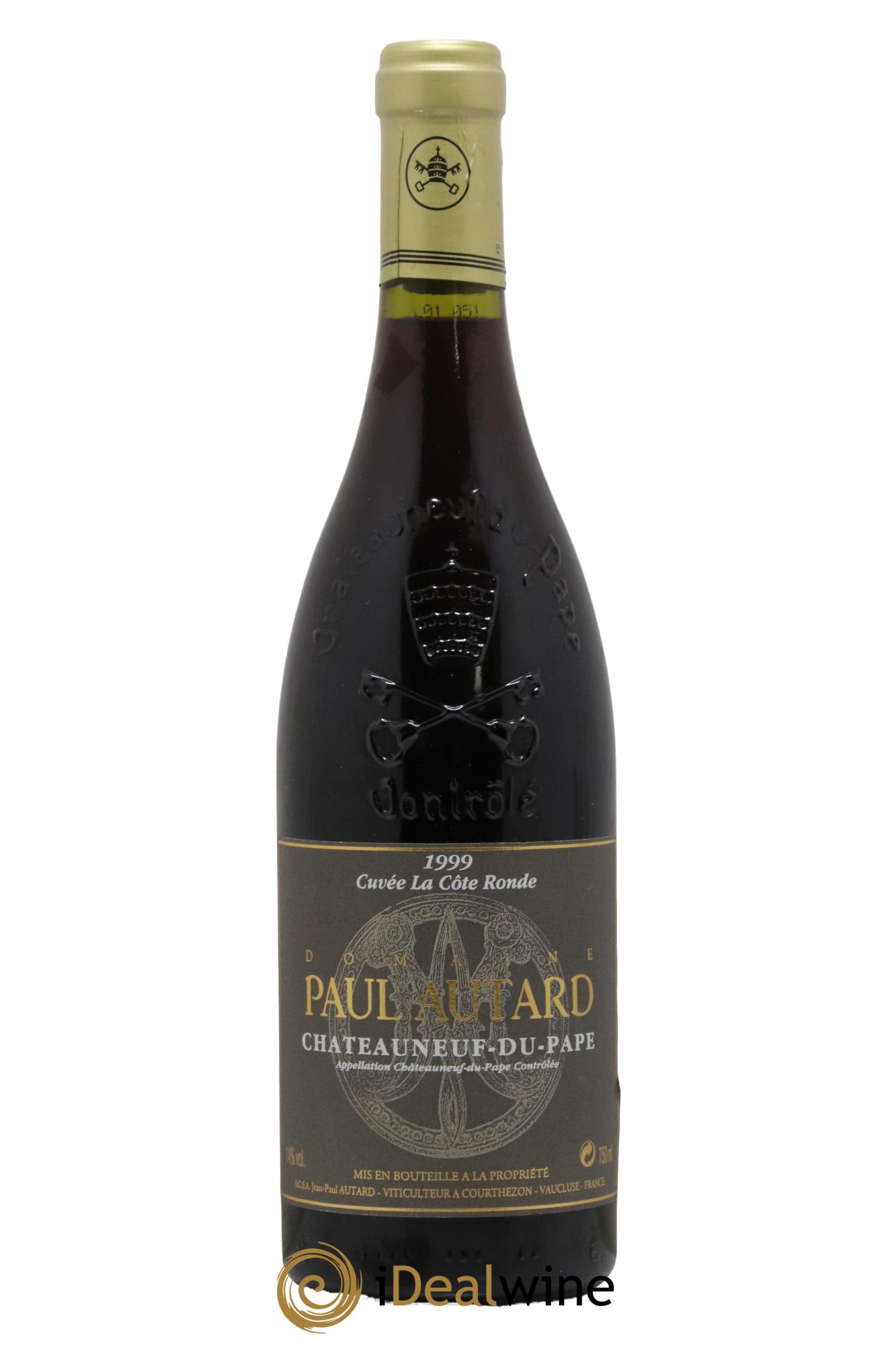 Châteauneuf-du-Pape Domaine Paul Autard La Côte Ronde Jean-Paul Autard 1999 - Lot de 1 bouteille - 0