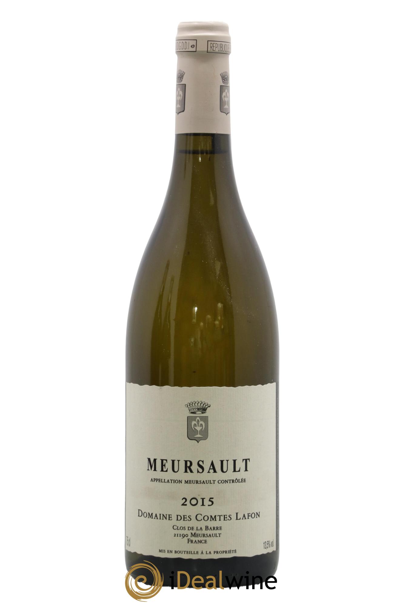 Meursault Comtes Lafon (Domaine des) 2015 - Lot de 1 bouteille - 0