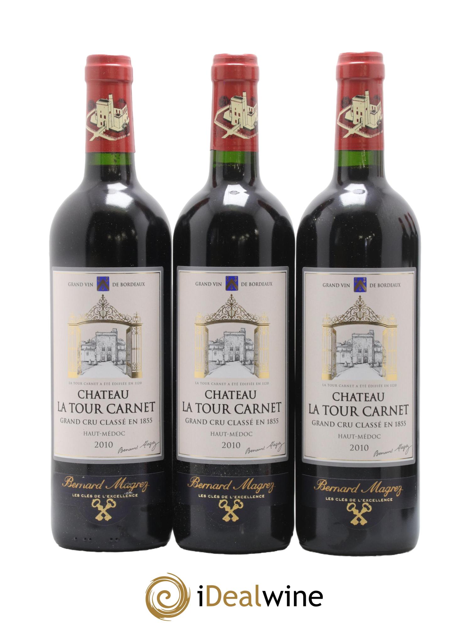 Château la Tour Carnet 4ème Grand Cru Classé 2010 - Lotto di 6 bottiglie - 1