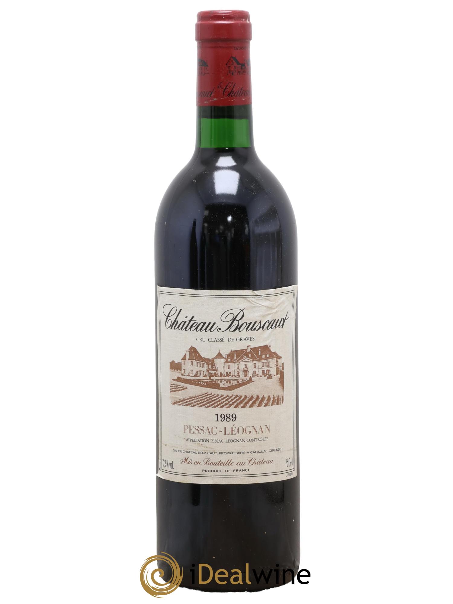 Château Bouscaut Cru Classé de Graves 1989 - Lot de 1 bouteille - 0