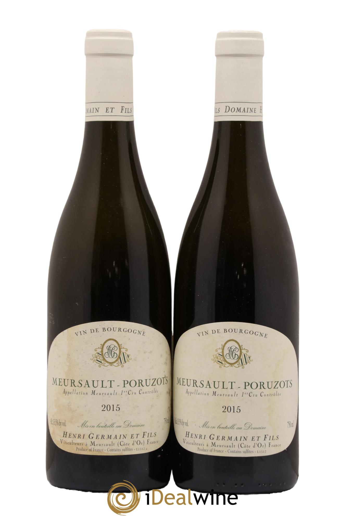 Meursault 1er Cru Poruzots Henri Germain 2015 - Lot de 2 bouteilles - 0