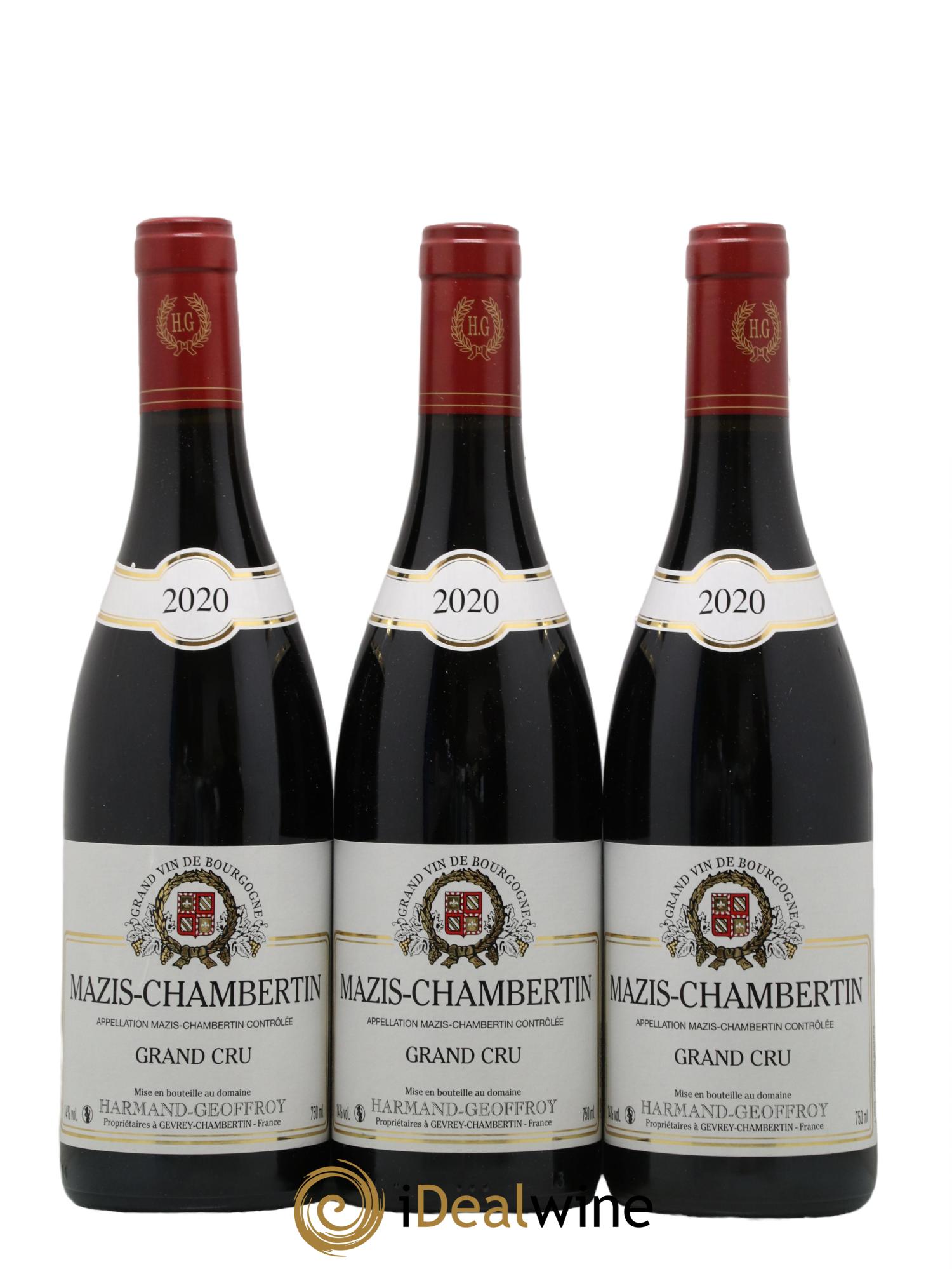 Mazis-Chambertin Grand Cru Harmand-Geoffroy (Domaine) 2020 - Lot de 3 bouteilles - 0
