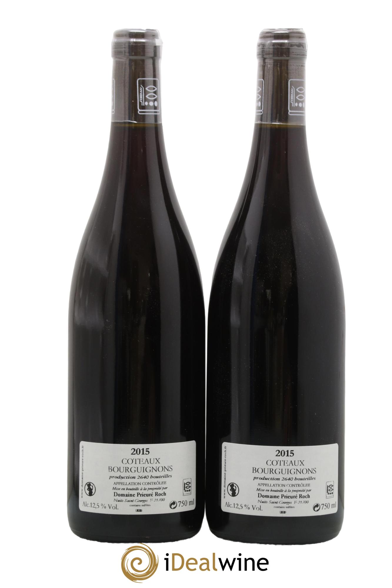 Côteaux Bourguignons Prieuré Roch 2015 - Lot of 2 bottles - 1