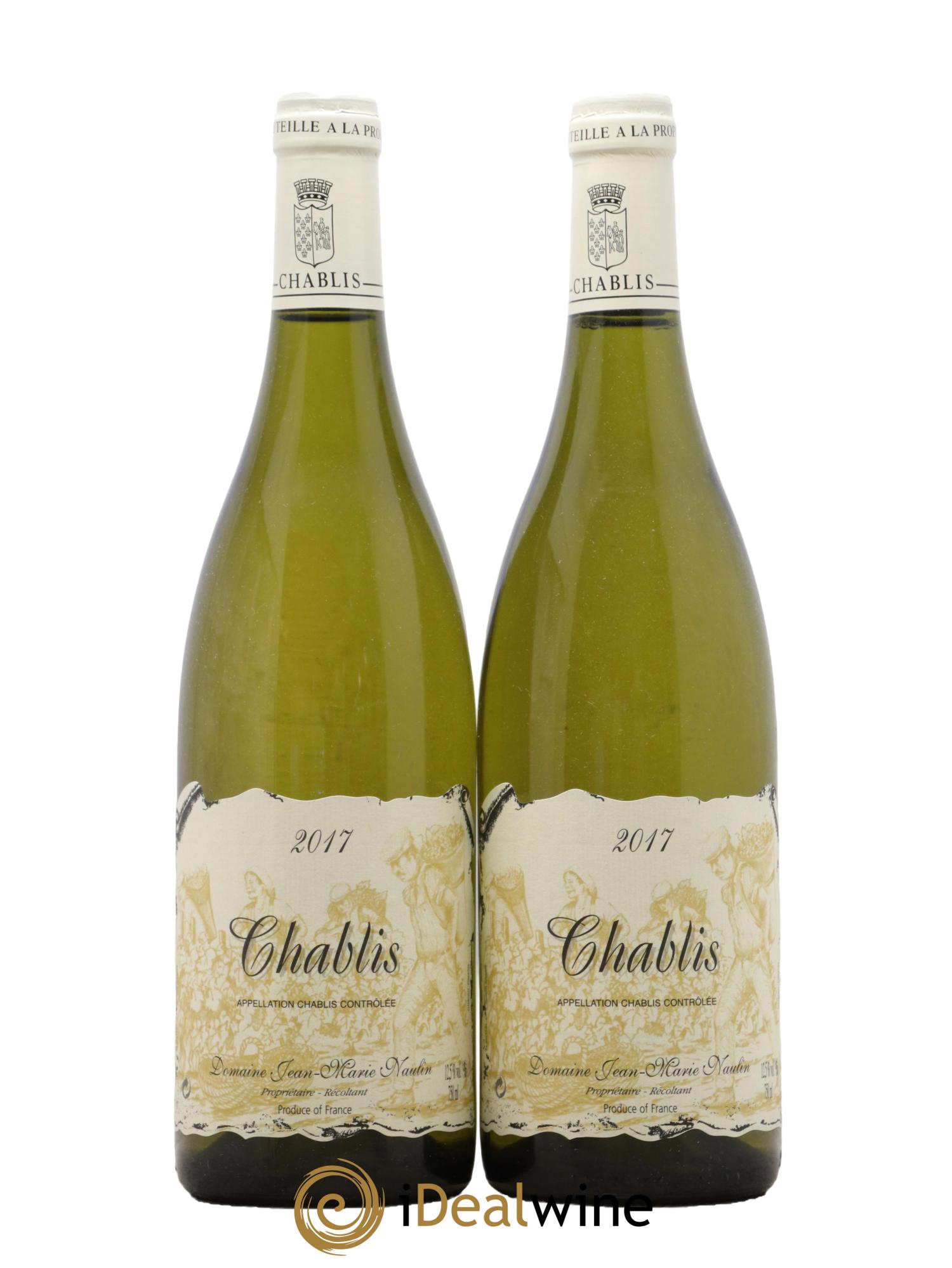 Chablis Domaine Jean Marie Naulin 2017 - Lot de 2 bouteilles - 0