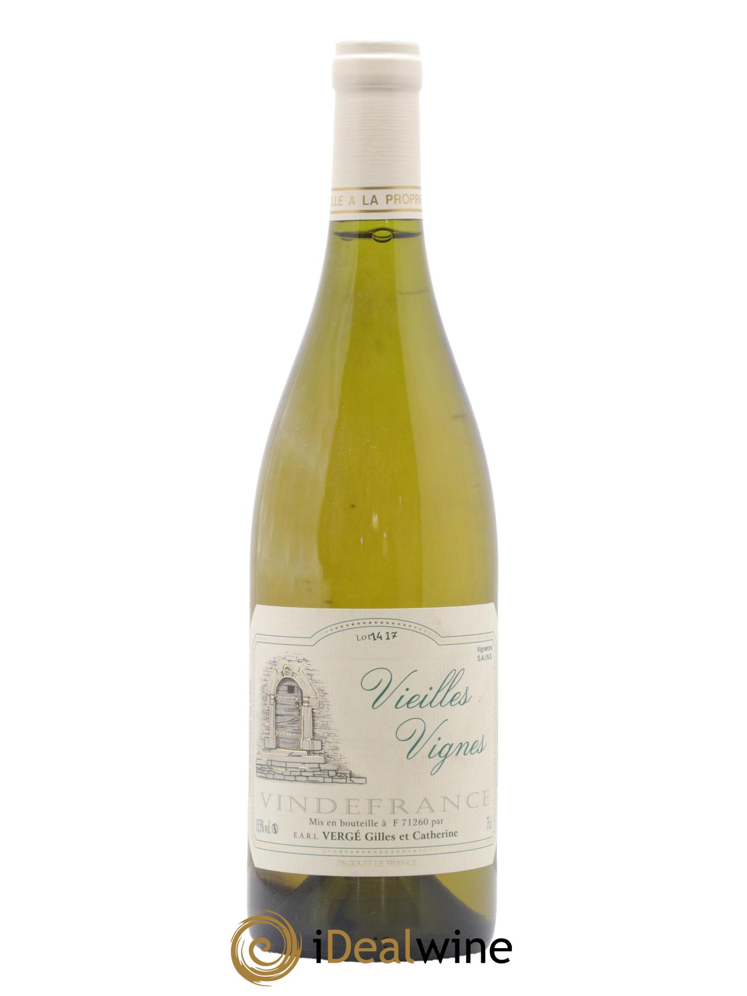 Vin de France Vieilles Vignes Domaine Catherine et Gilles Vergé - Lot de 1 bouteille - 0