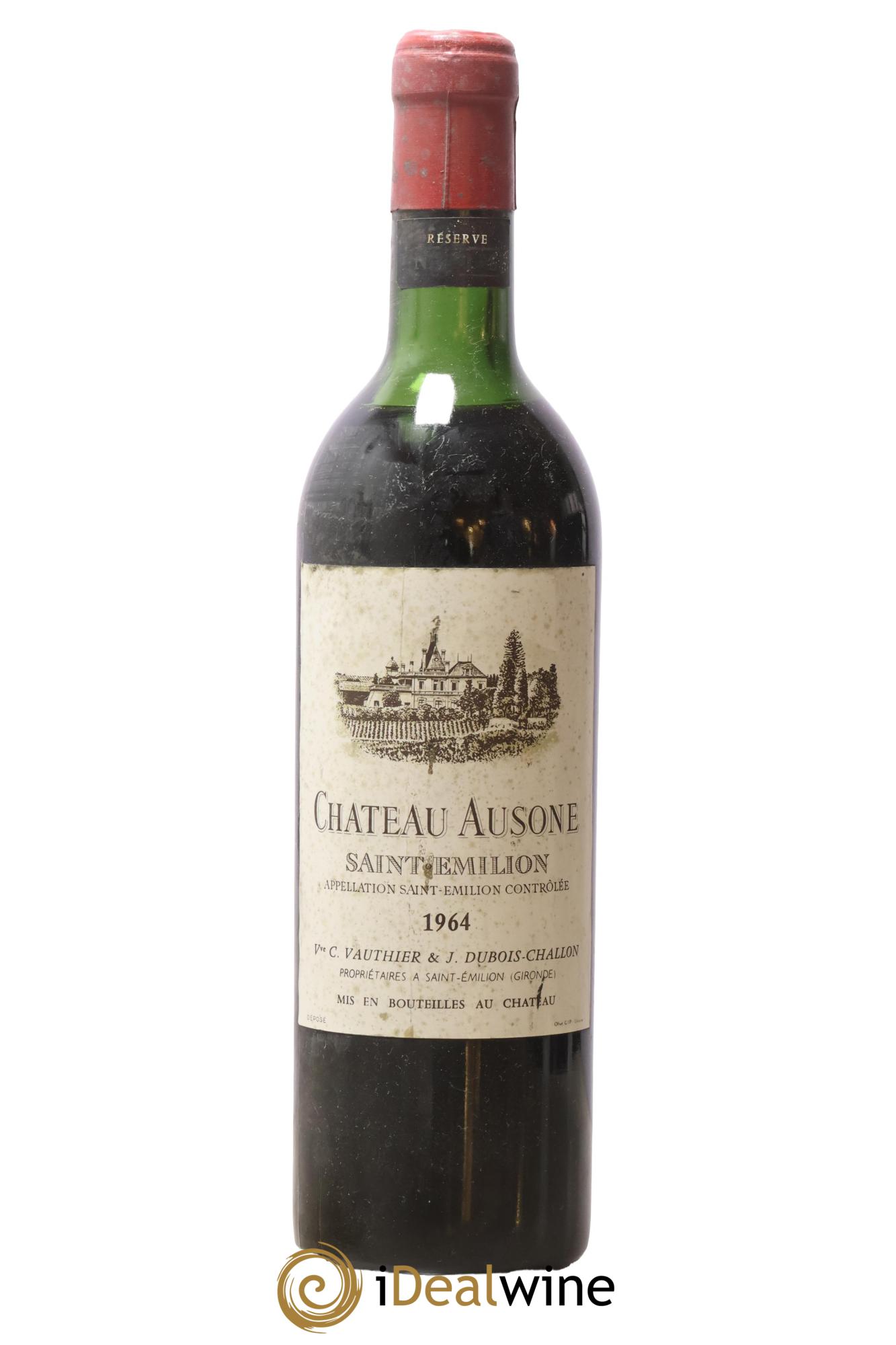 Château Ausone 1er Grand Cru Classé A 1964 - Lot de 1 bouteille - 0