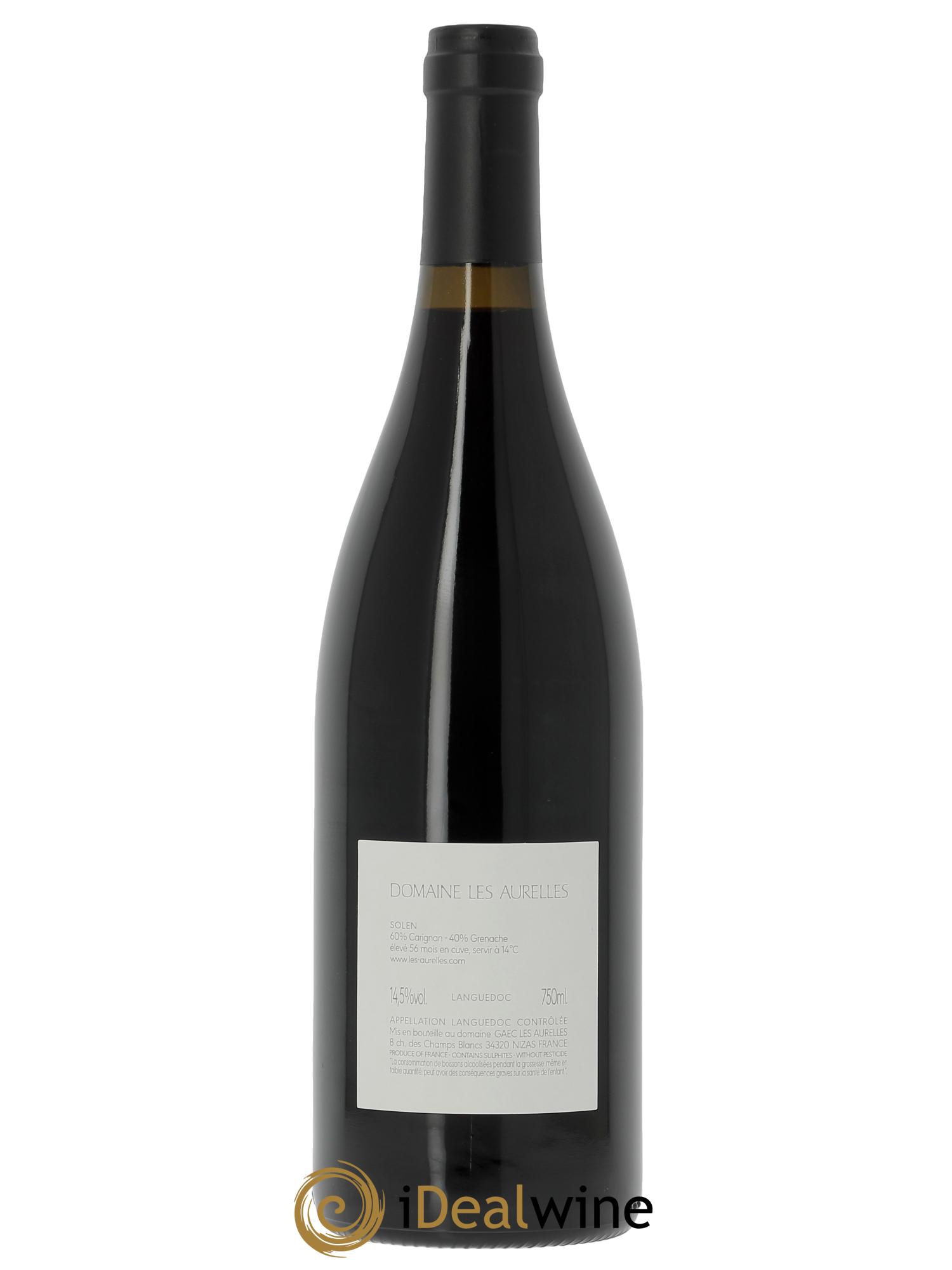 Coteaux du Languedoc Solen Domaine les Aurelles  2017 - Lotto di 1 bottiglia - 1