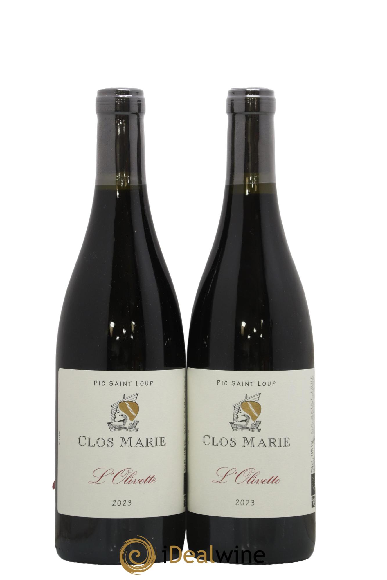 Pic Saint-Loup Clos Marie Olivette Christophe Peyrus et Françoise Julien 2023 - Lot de 2 bouteilles - 0