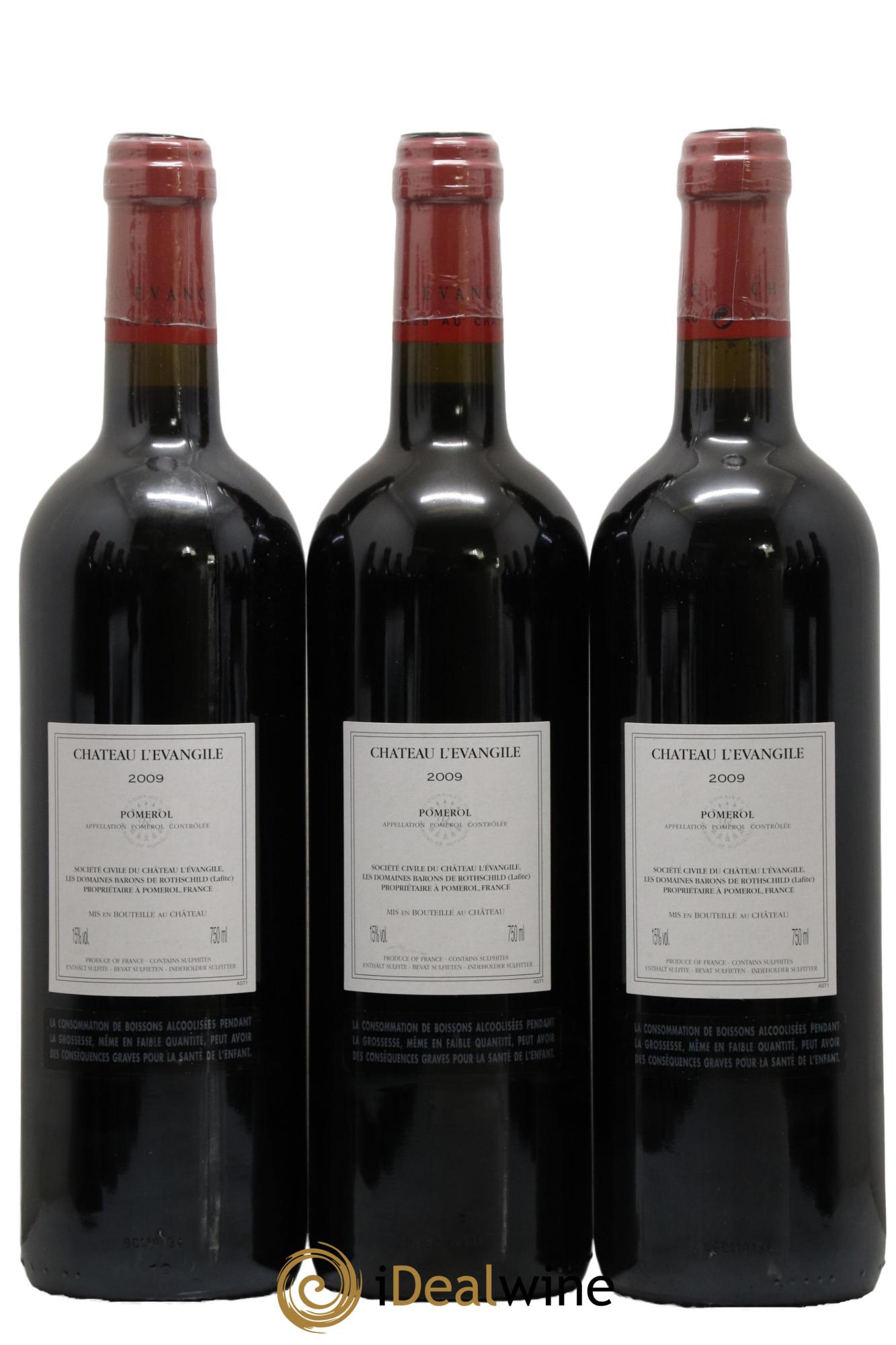 Château l' Évangile 2009 - Lotto di 12 bottiglie - 2