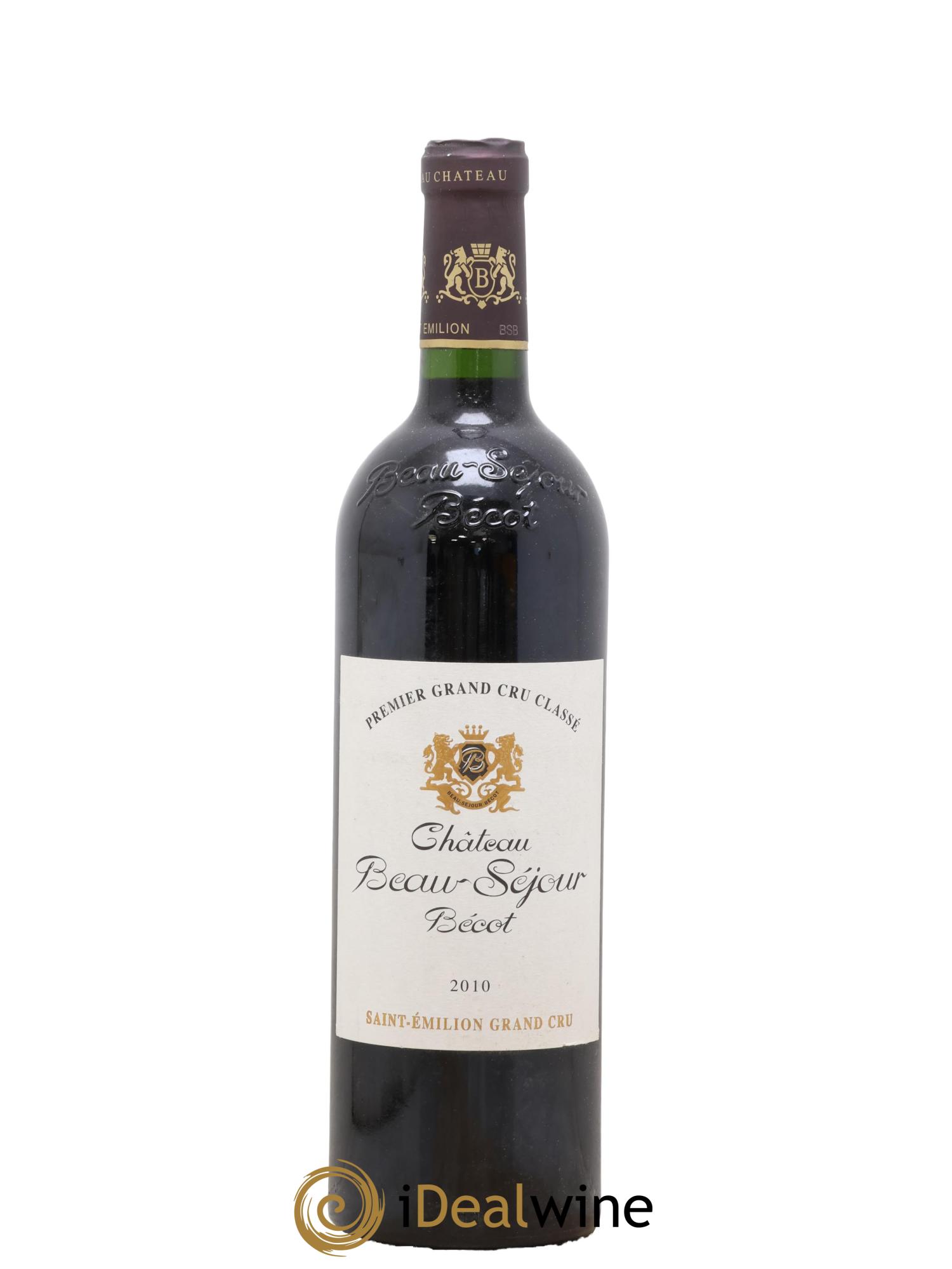 Château Beau-Séjour Bécot 1er Grand Cru Classé B 2010 - Lot of 1 bottle - 0