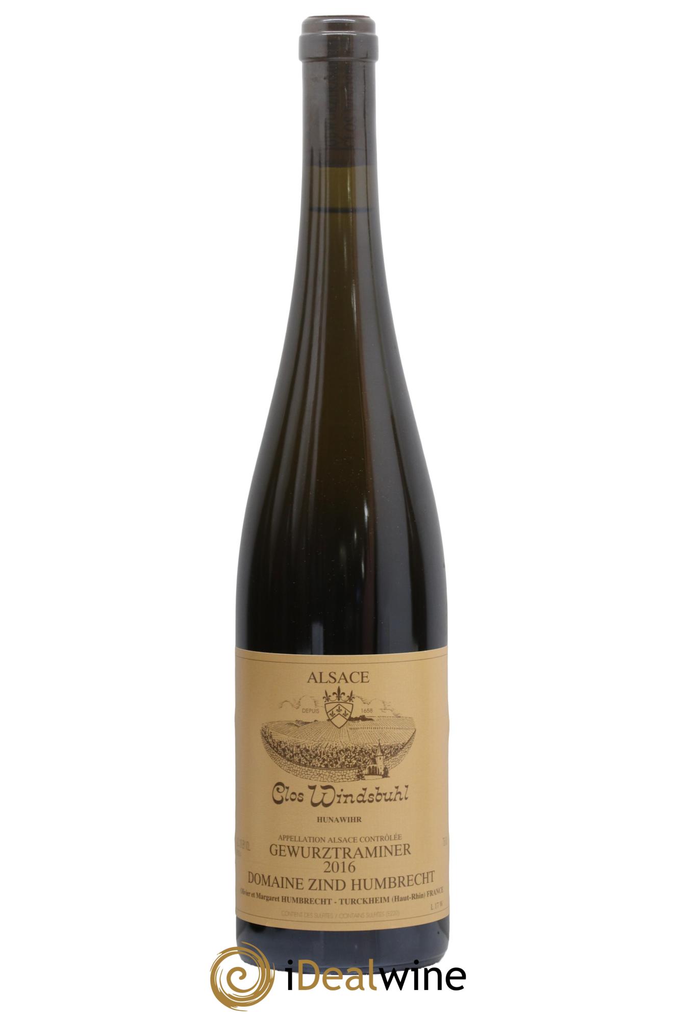 Alsace Gewurztraminer Clos Windsbuhl Zind-Humbrecht (Domaine) 2016 - Posten von 1 Flasche - 0