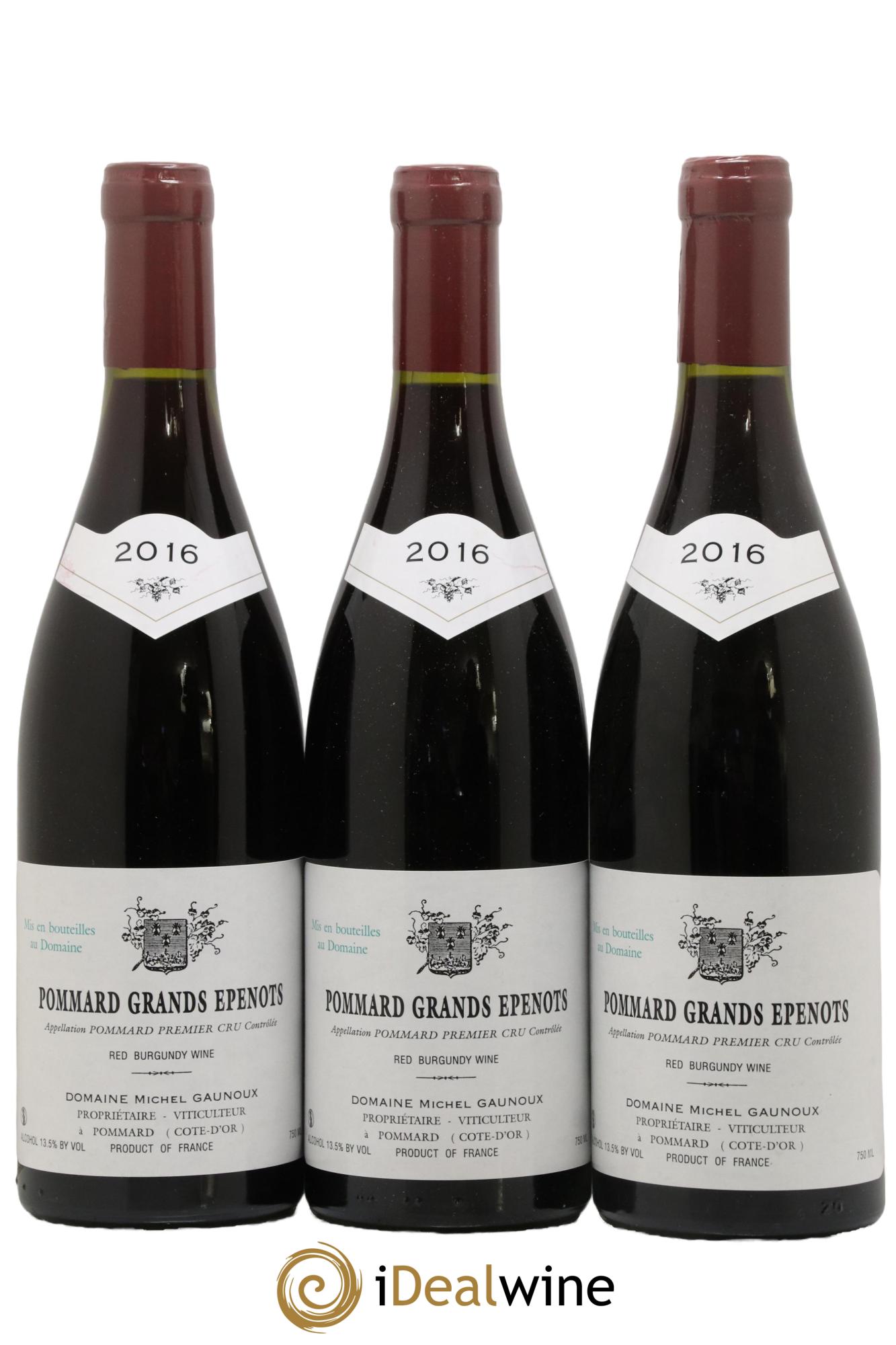 Pommard 1er Cru Grands Epenots Michel Gaunoux  2016 - Lot de 3 bouteilles - 0