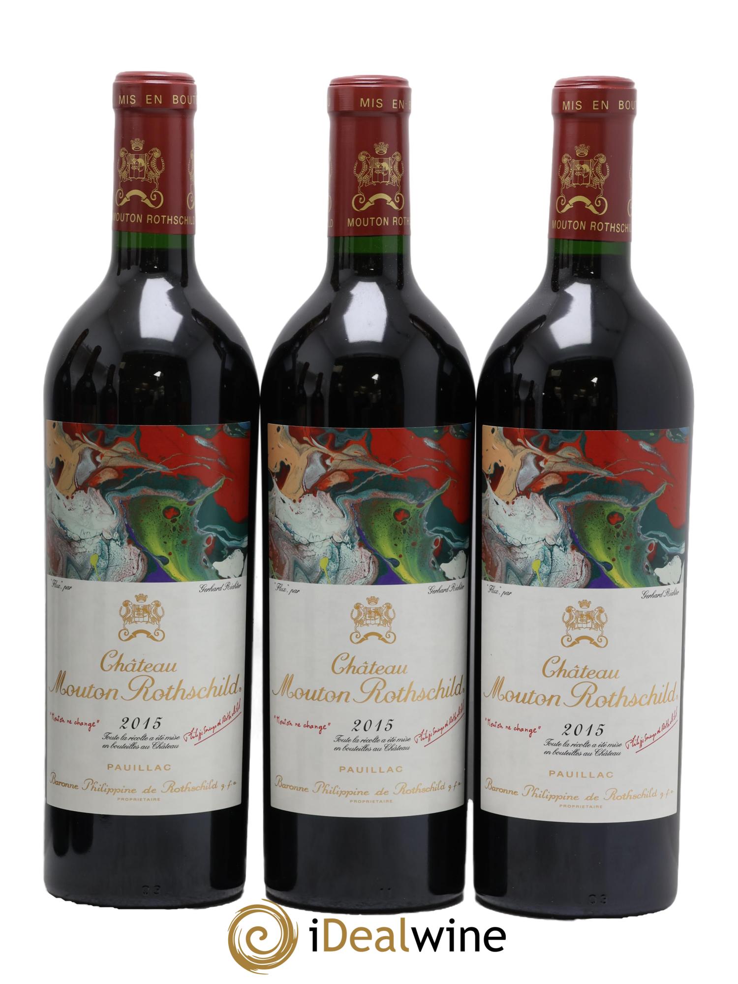 Château Mouton Rothschild 1er Grand Cru Classé 2015 - Lot de 6 bouteilles - 1