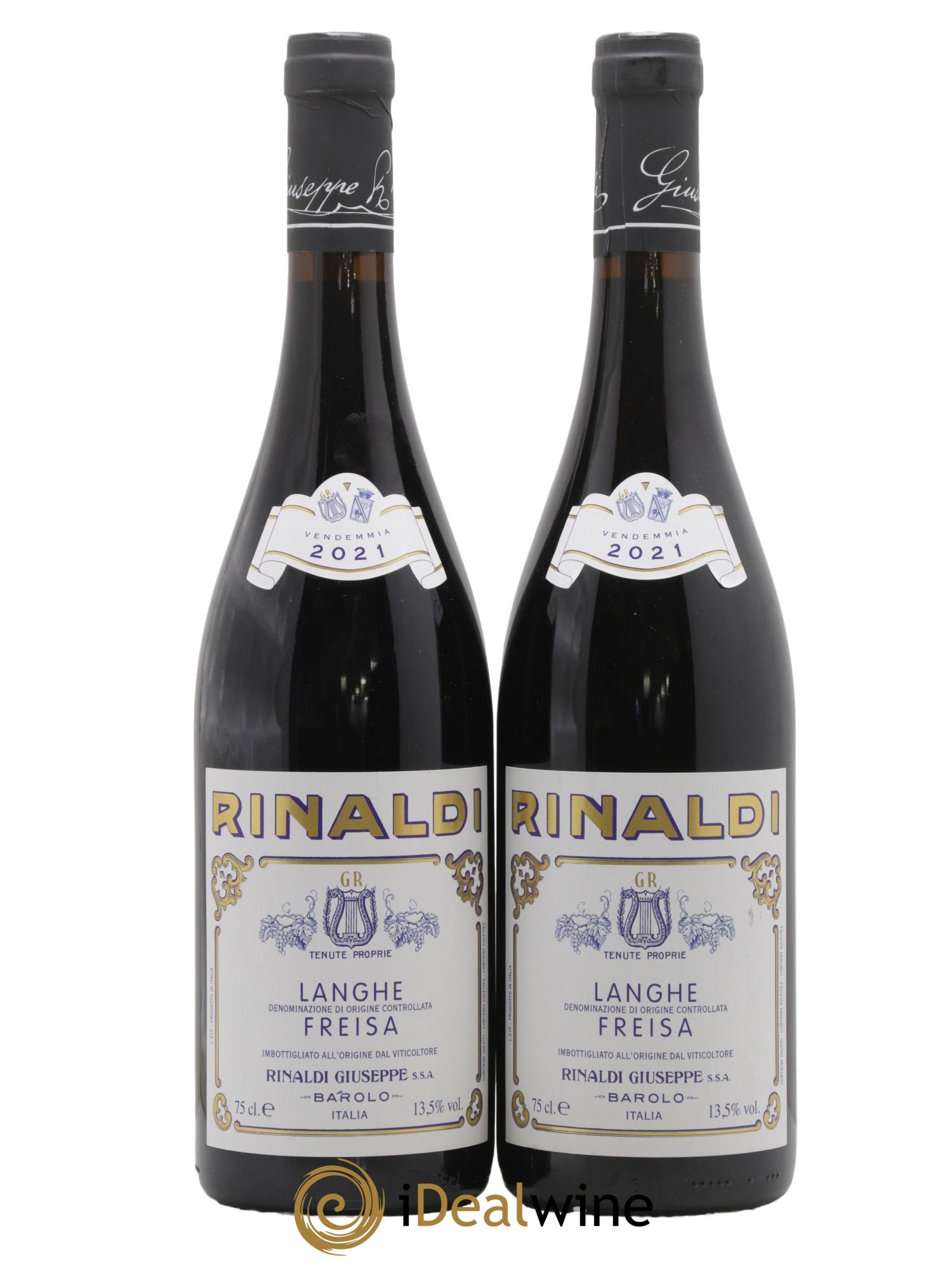 Langhe DOC Freisa Giuseppe Rinaldi 2021 - Lotto di 2 bottiglie - 0