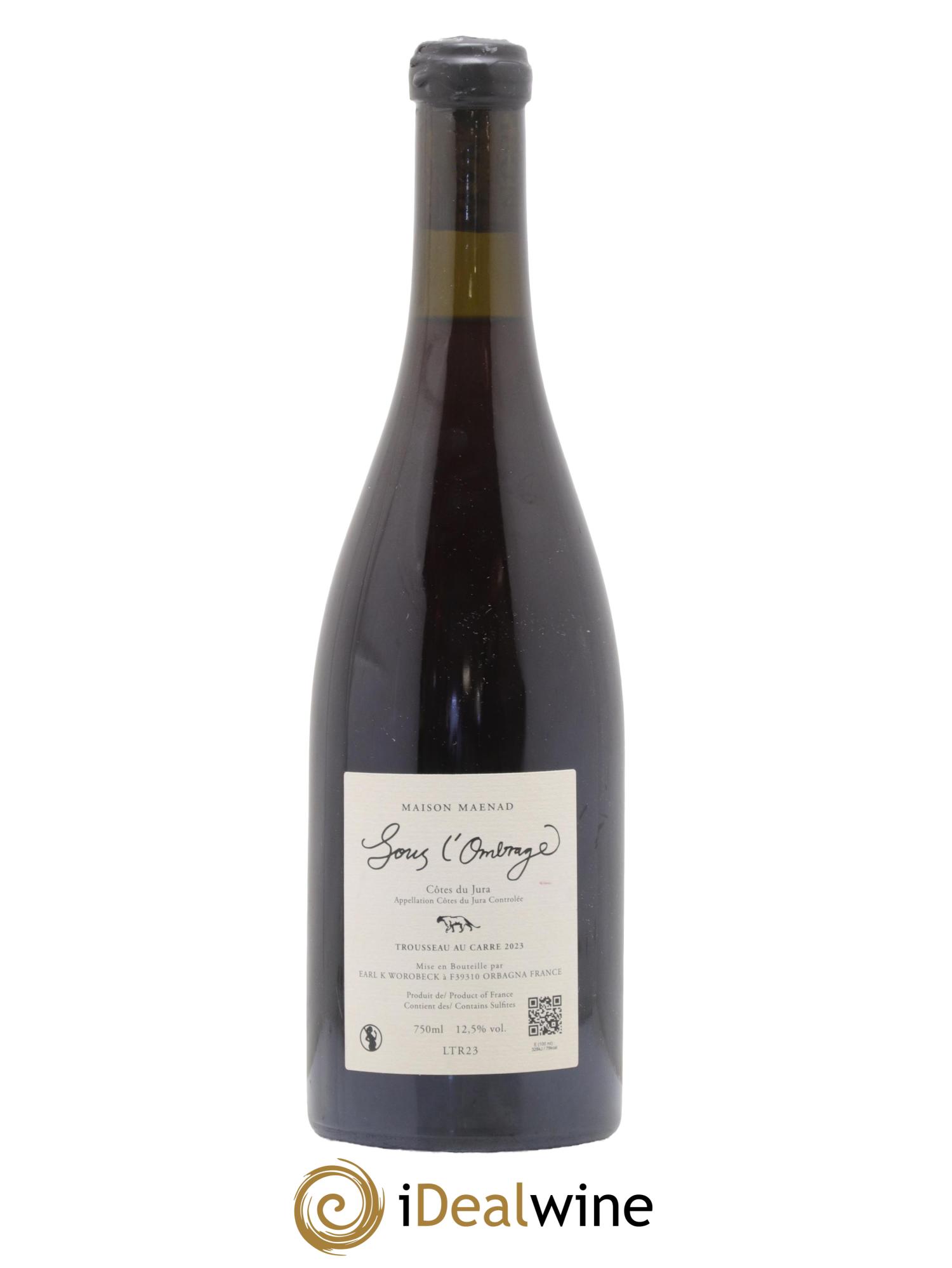 Côtes du Jura Sous L'Ombrage Maison Maenad 2023 - Lot de 1 bouteille - 1