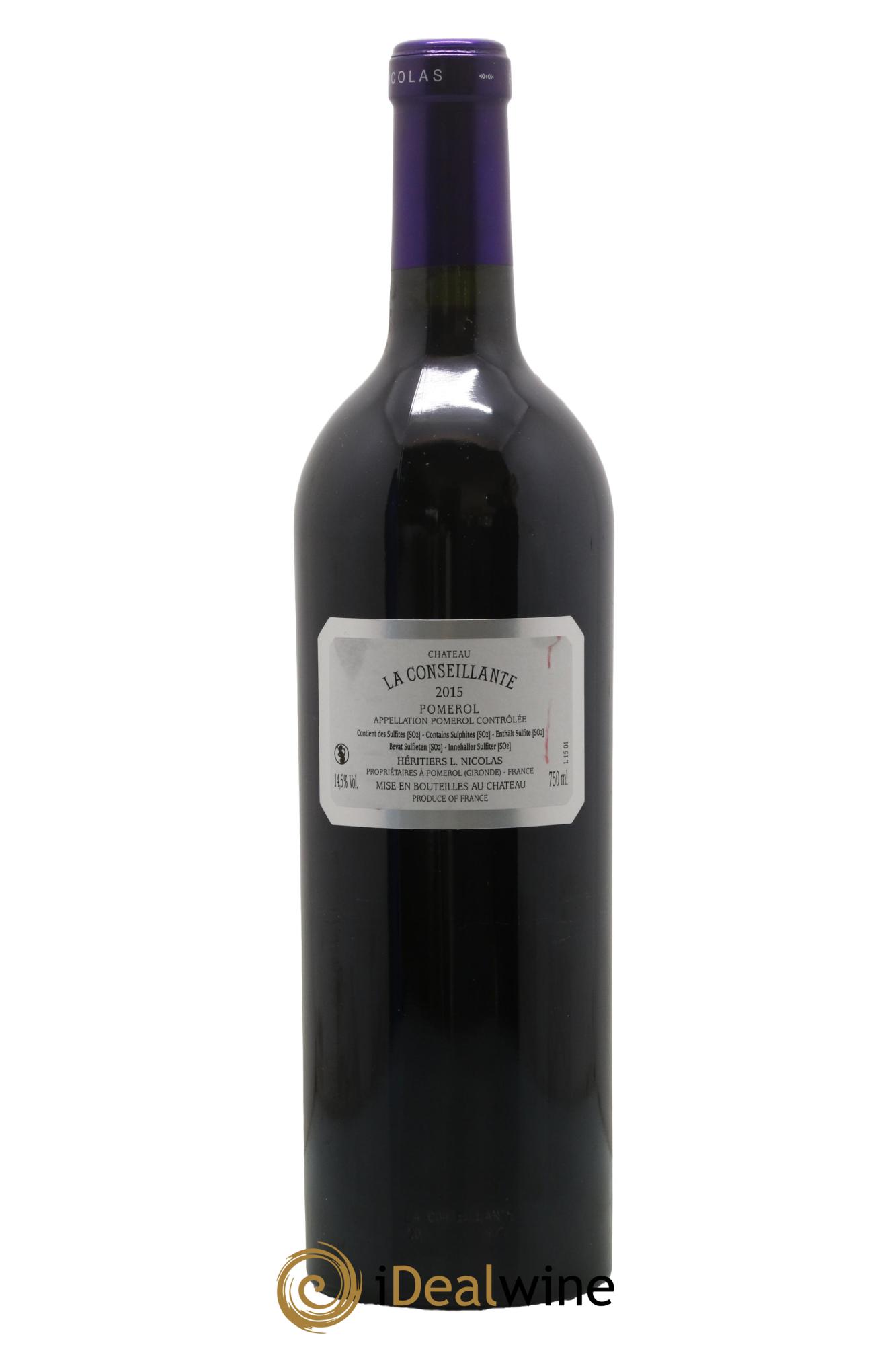 Château la Conseillante 2015 - Lot de 1 bouteille - 1