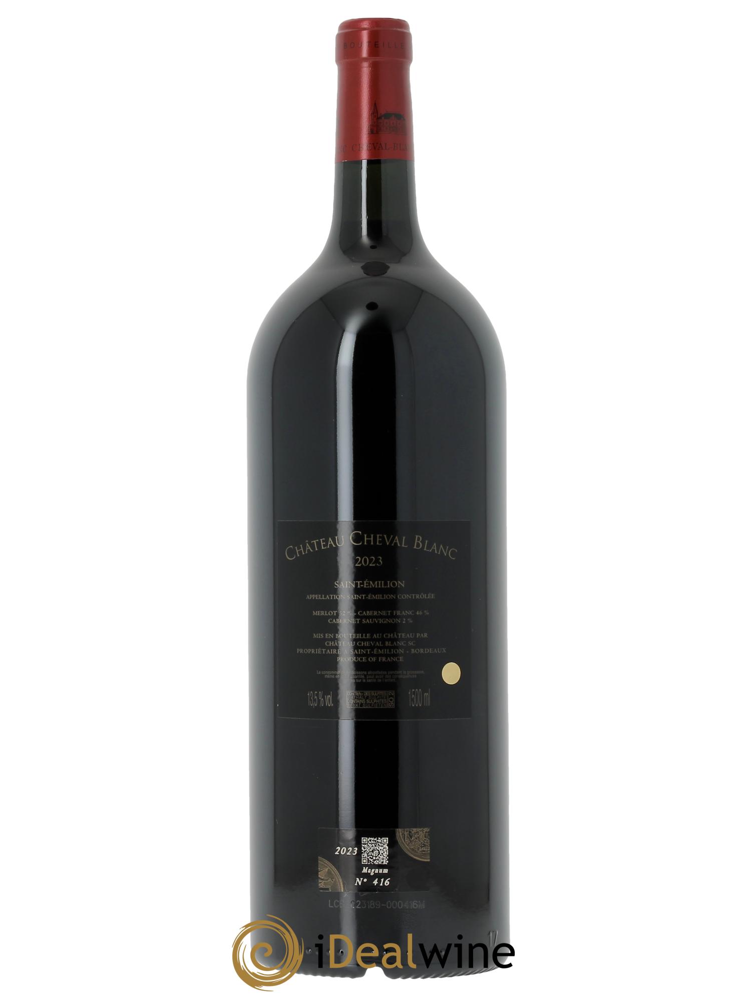 Château Cheval Blanc 1er Grand Cru Classé A (OWC if 3 mgs) 2023 - Lot of 1 magnum - 1