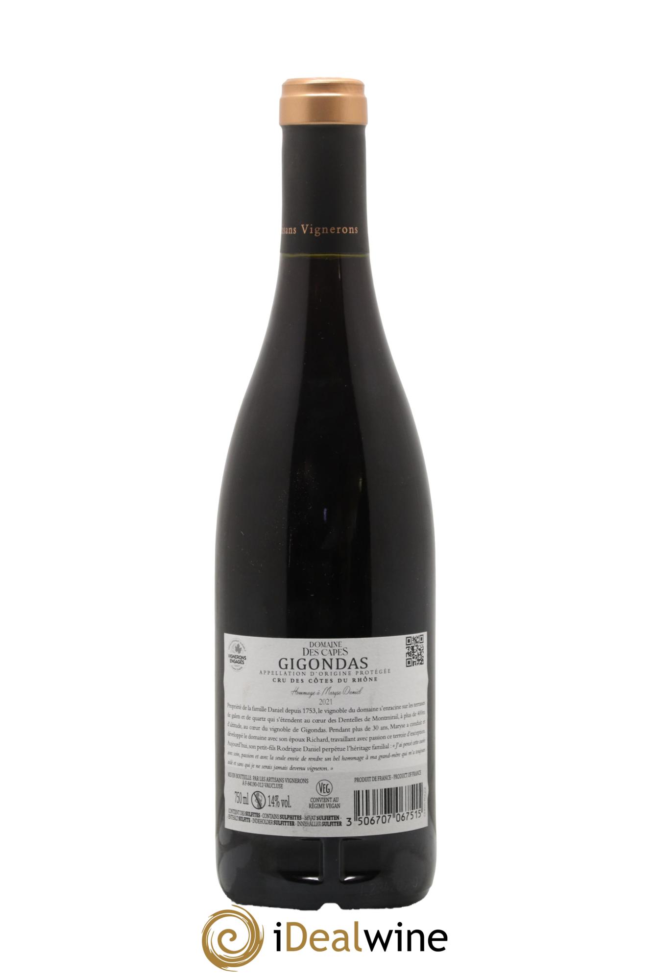Gigondas Domaine Des Capes 2021 - Lot de 1 bouteille - 1