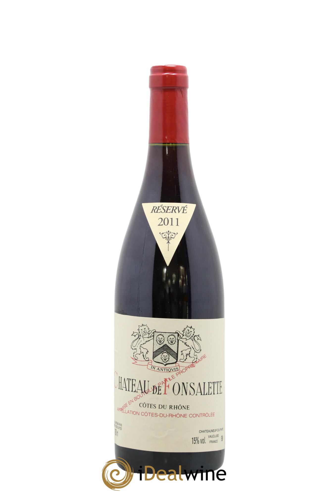 Côtes-du-Rhône Château de Fonsalette Emmanuel Reynaud 2011 - Lot de 1 bouteille - 0