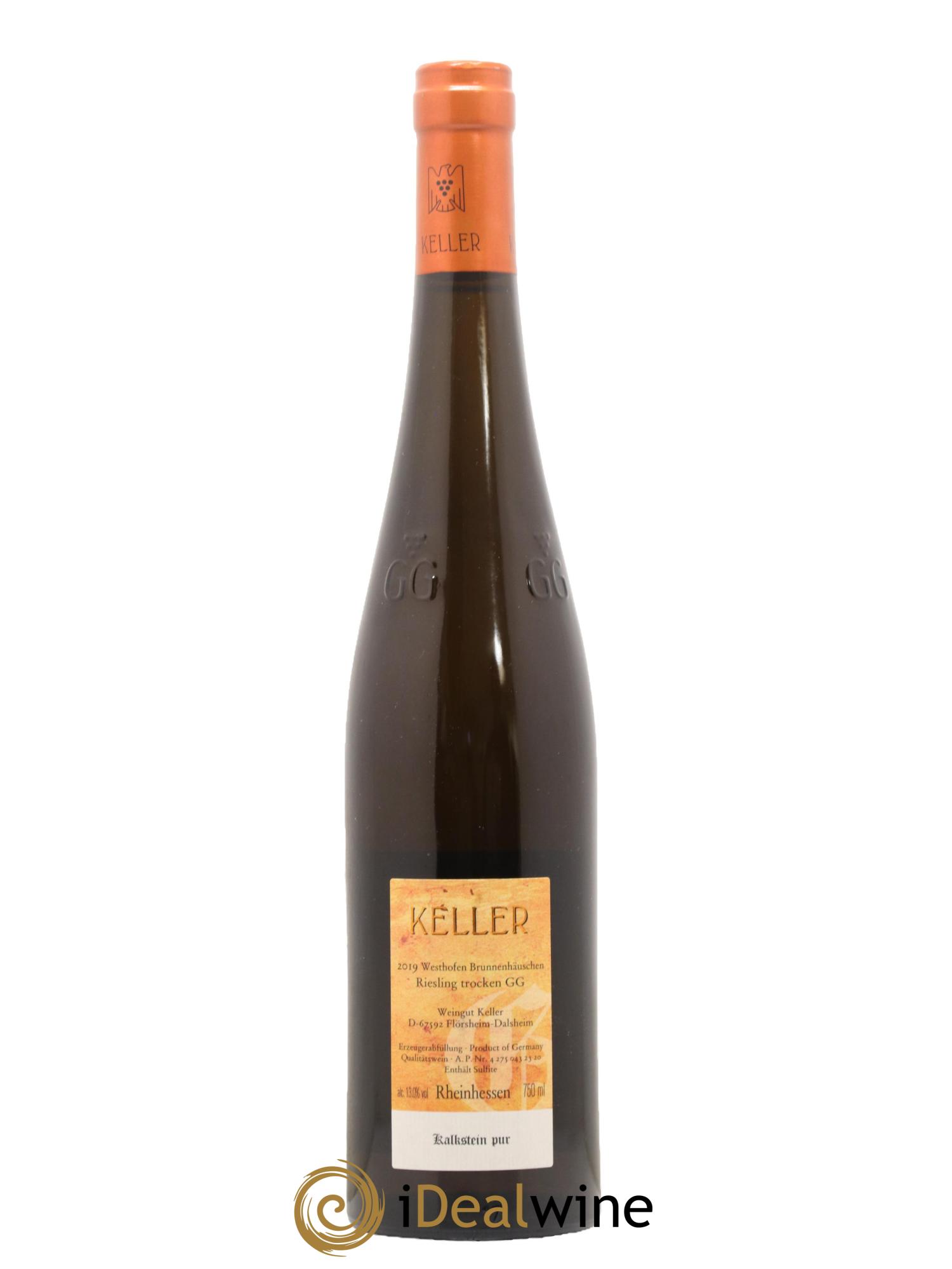 Riesling Trocken GG Abts Erde Westhofen Brunnenhäuschen Keller 2019 - Lot de 1 bouteille - 1