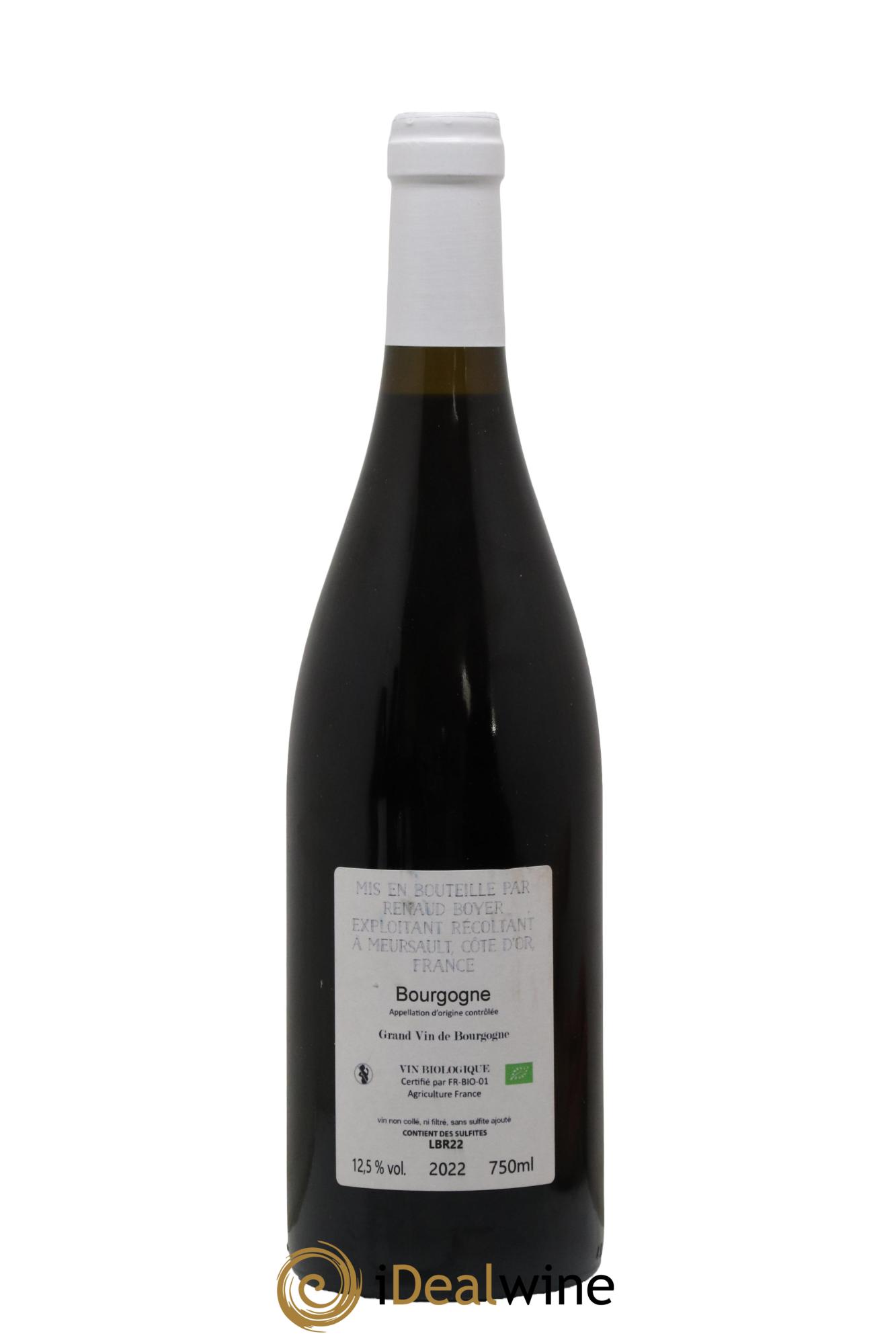 Bourgogne Les Riaux Renaud Boyer 2022 - Lot de 1 bouteille - 1