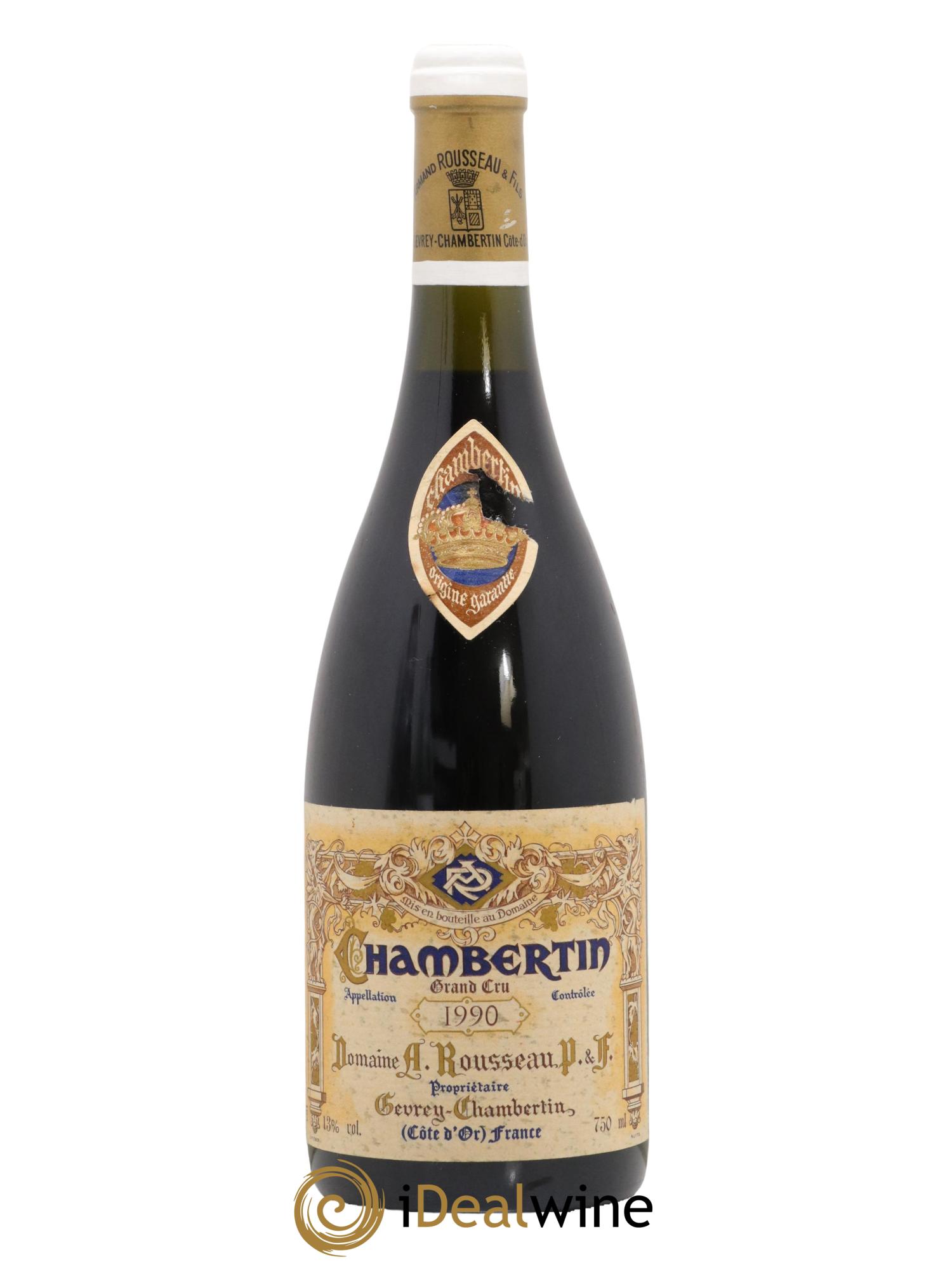 Chambertin Grand Cru Armand Rousseau (Domaine) 1990 - Posten von 1 Flasche - 0