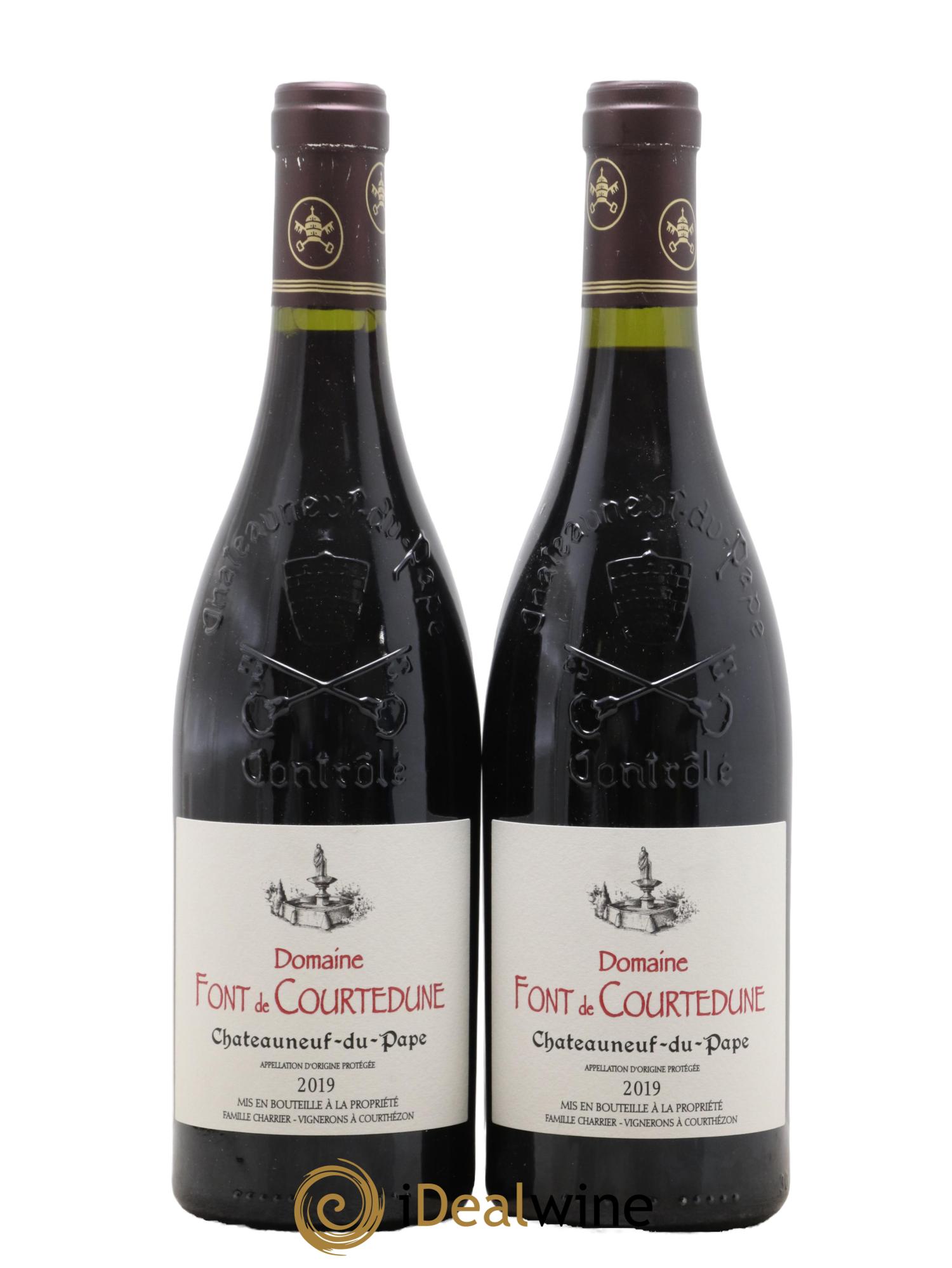 Châteauneuf-du-Pape Courtedune 2019 - Posten von 2 Flaschen - 0