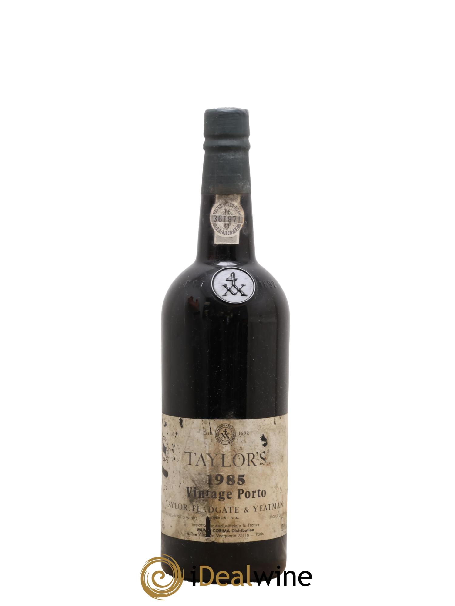 Porto Taylor's Vintage Fladgate & Yeatman 1985 - Lot de 1 bouteille - 0