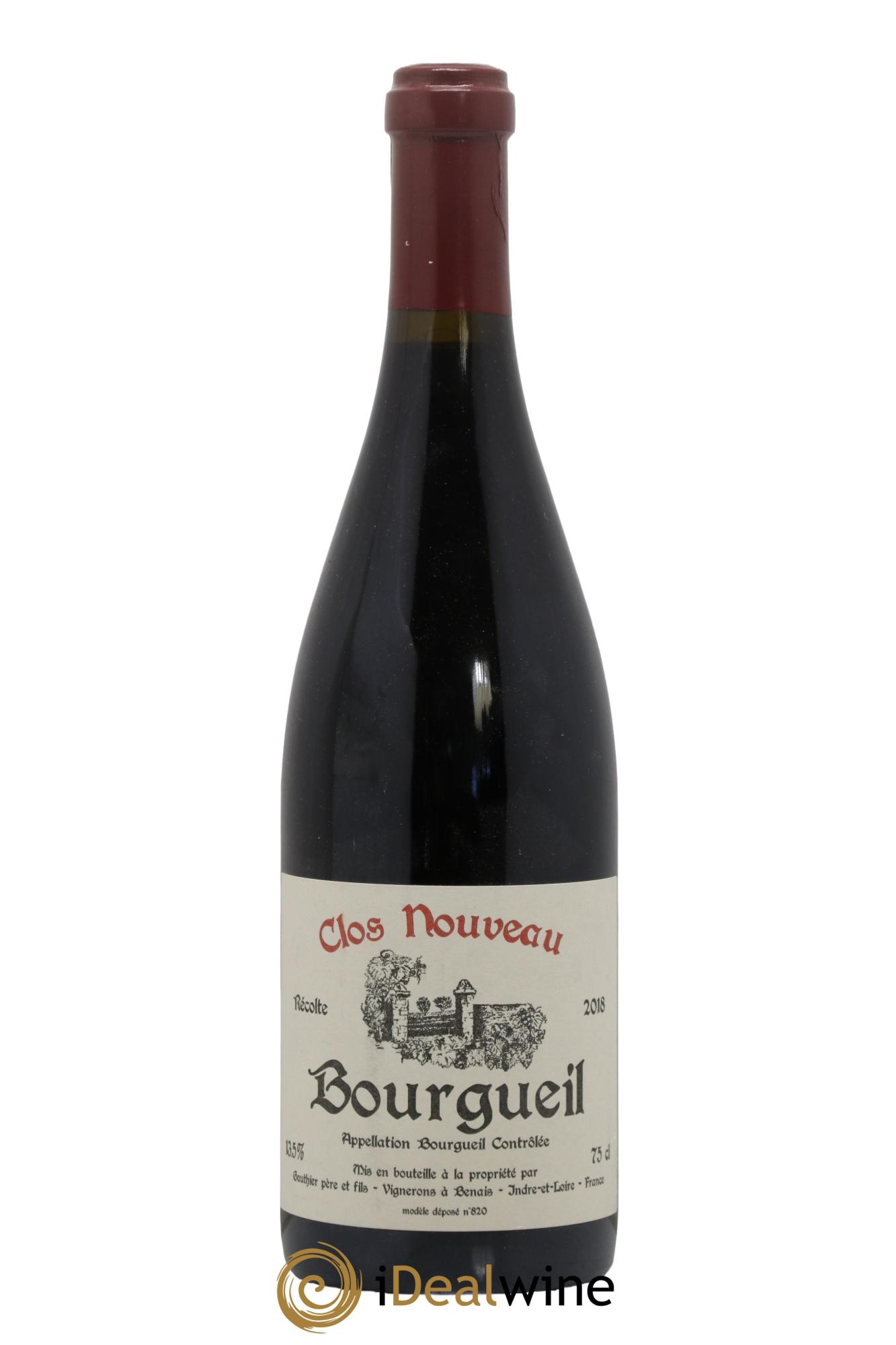 Bourgueil Clos Nouveau Domaine du Bel Air 2018 - Lot de 1 bouteille - 0