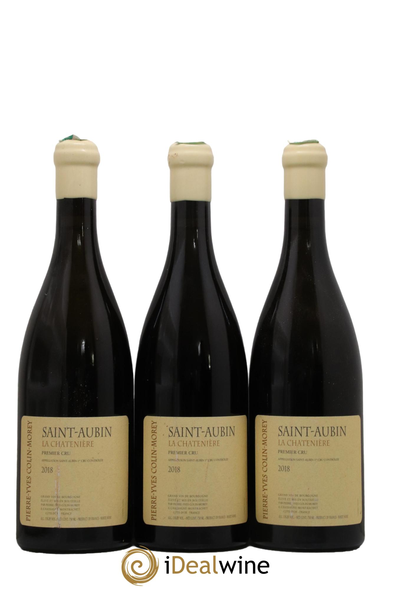 Saint-Aubin 1er Cru La Chatenière Pierre-Yves Colin Morey 2018 - Lot de 3 bouteilles - 0