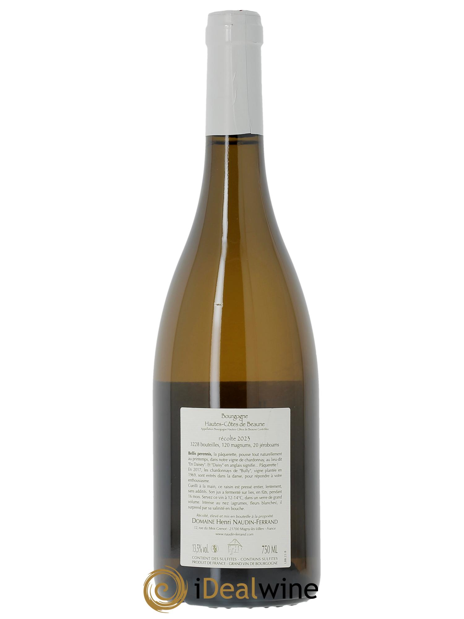 Hautes-Côtes de Beaune Bellis Perennis Naudin-Ferrand (Domaine) 2023 - Lotto di 1 bottiglia - 1