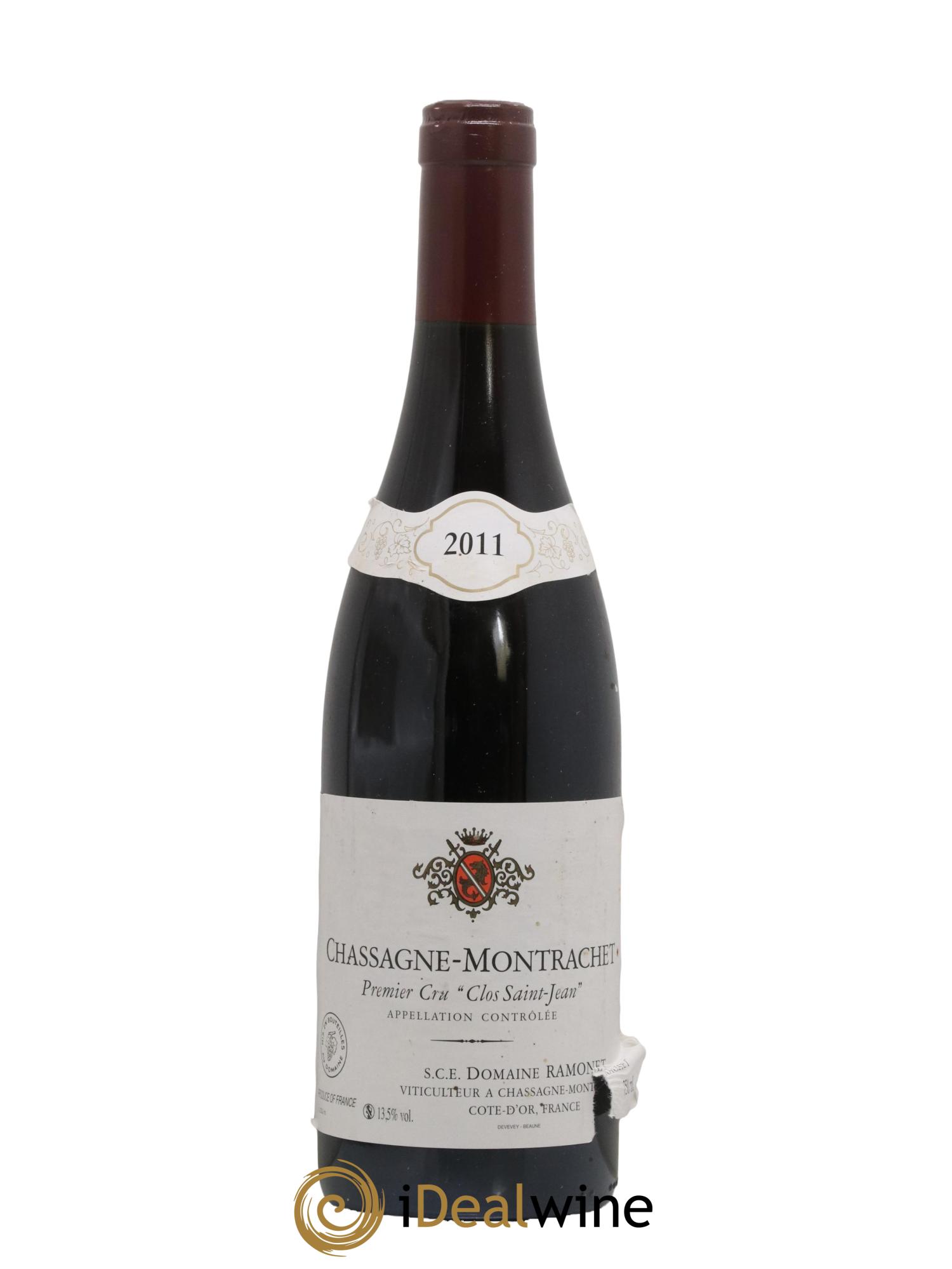 Chassagne-Montrachet 1er Cru Clos Saint-Jean Ramonet (Domaine) 2011 - Lot de 1 bouteille - 0