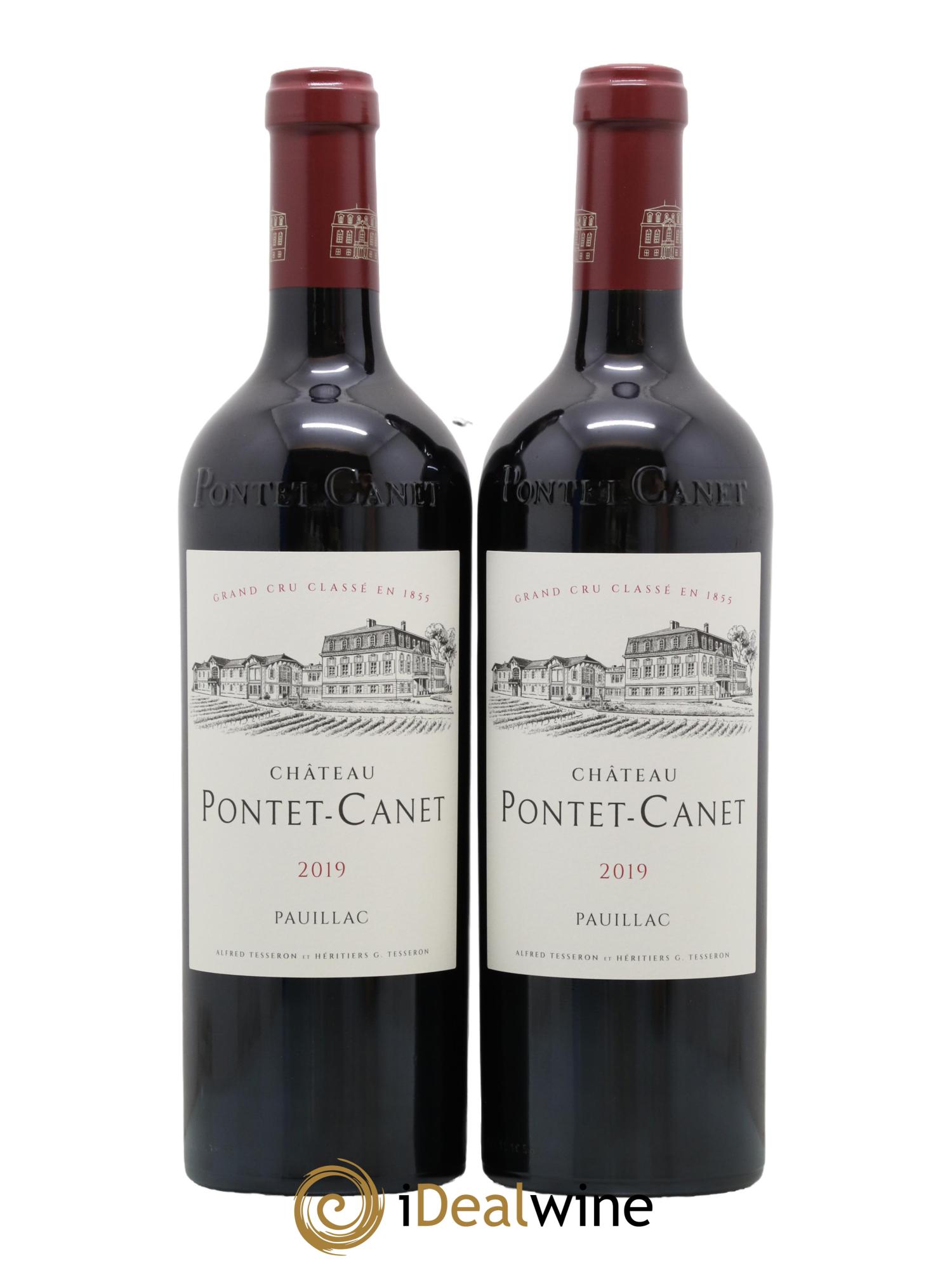 Château Pontet Canet 5ème Grand Cru Classé 2019 - Lot de 2 bouteilles - 0