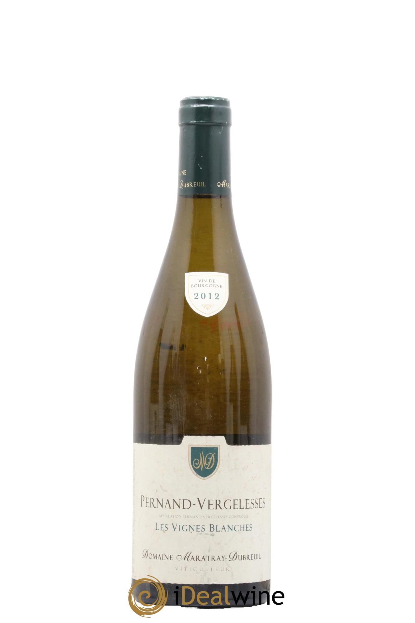 Pernand-Vergelesses Les Vignes Blanches Domaine Maratray Dubreuil 2012 - Lot de 1 bouteille - 0