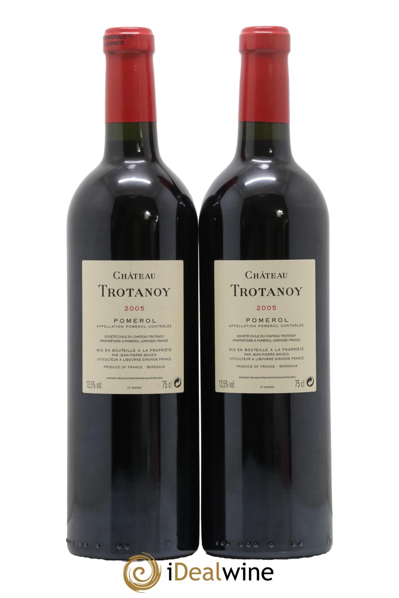 Château Trotanoy 2005 - Lot de 2 bouteilles - 1