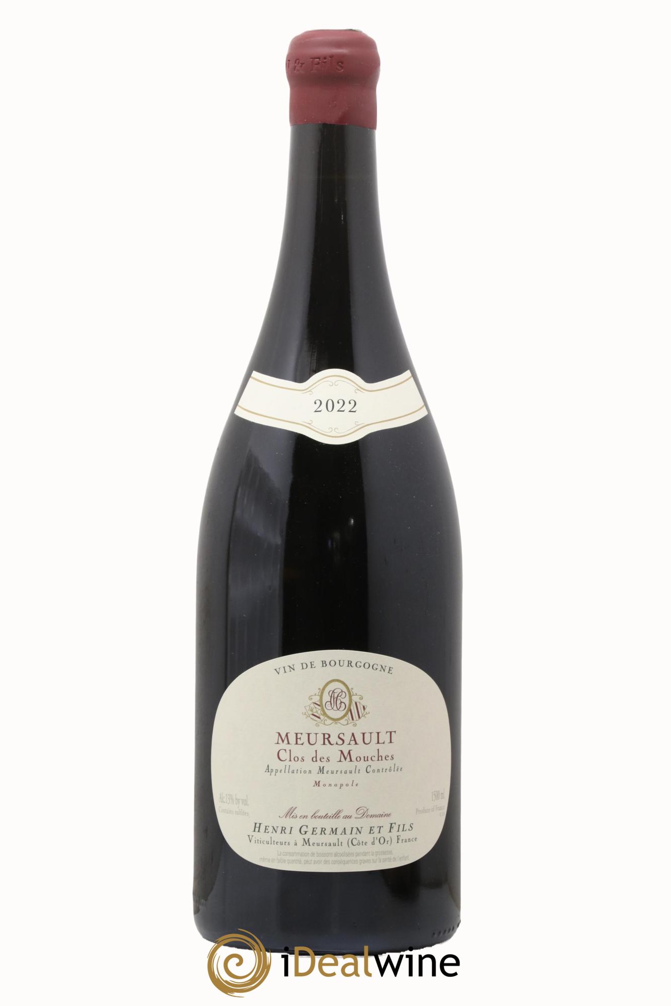 Meursault Clos des Mouches Henri Germain  2022 - Lot de 1 magnum - 0
