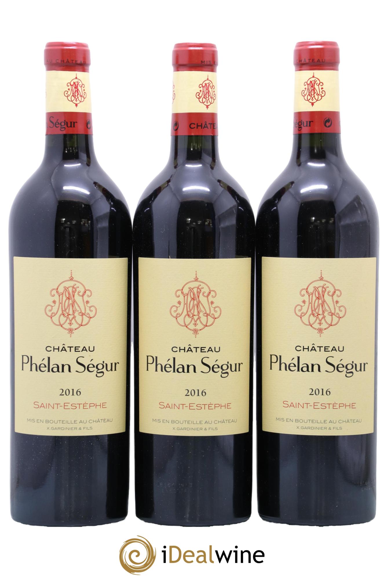 Château Phélan Ségur 2016 - Lot of 3 bottles - 0