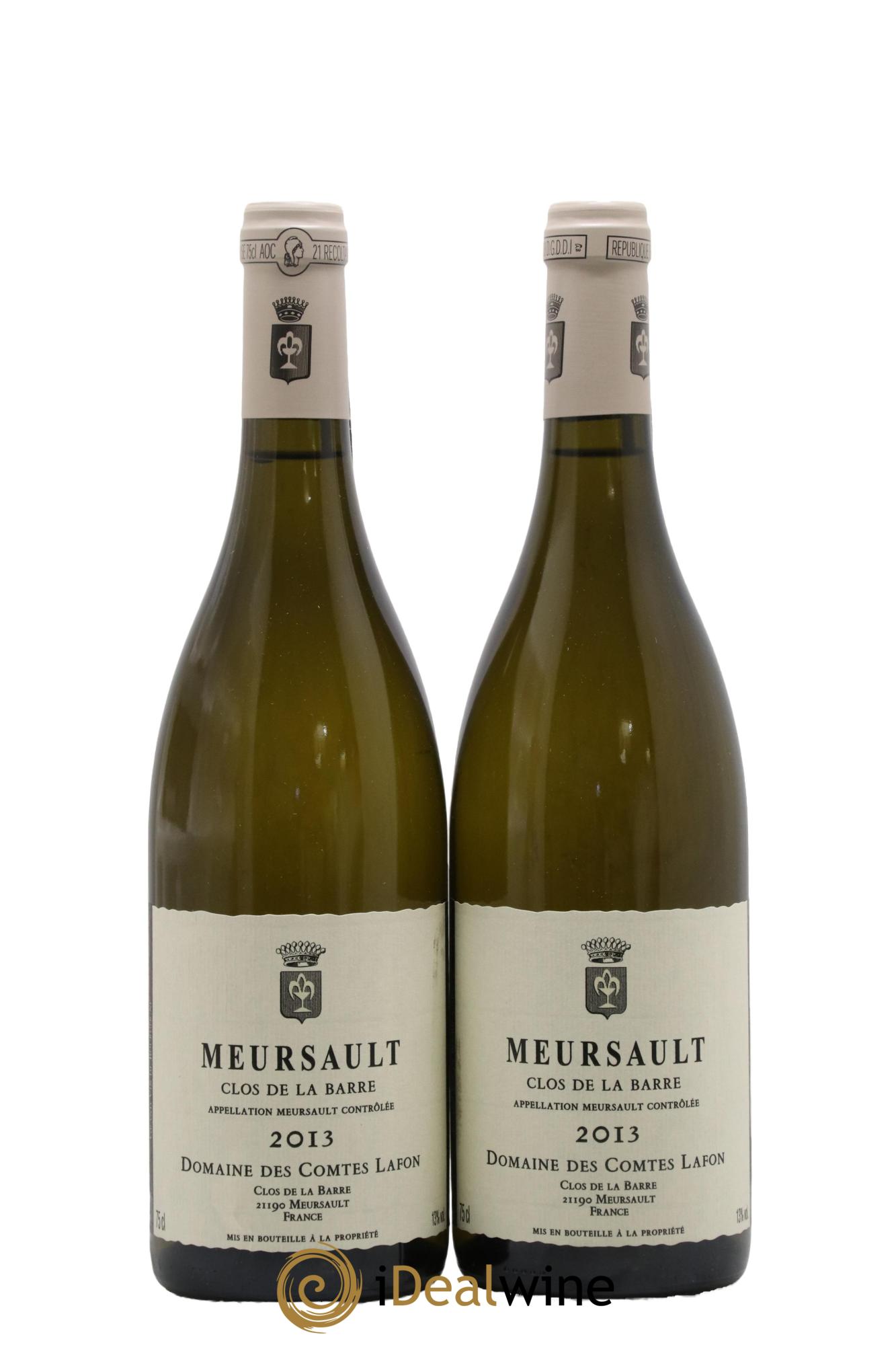 Meursault Clos de la Barre Comtes Lafon (Domaine des) 2013 - Lot of 2 bottles - 0