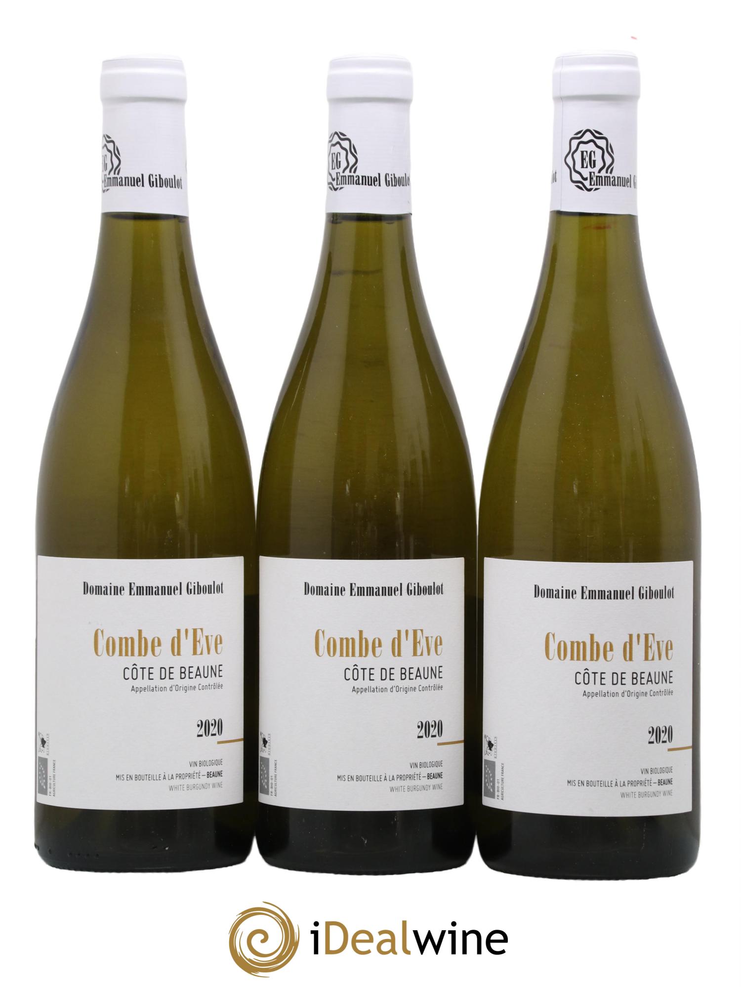 Côte de Beaune Combe d'Eve Emmanuel Giboulot (Domaine)  2020 - Lotto di 6 bottiglie - 2